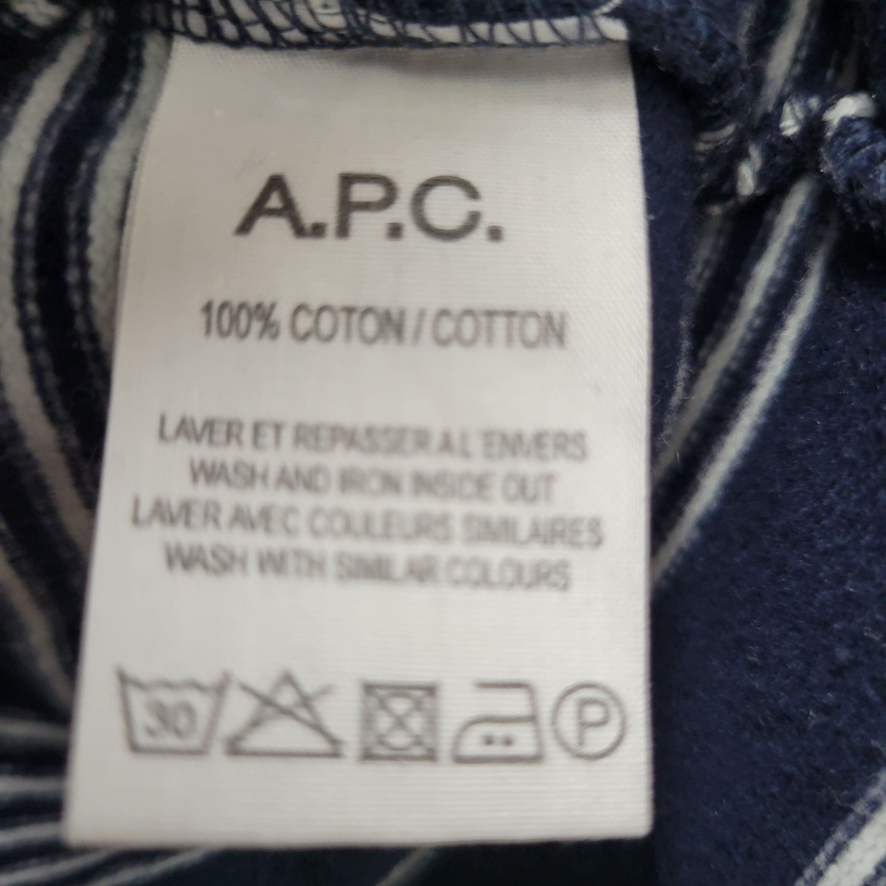 A.P.C. A.P.C. Men's Striped Crewneck Pullover Shirt Size Size US M / EU 48-50 / 2 - 7 Thumbnail