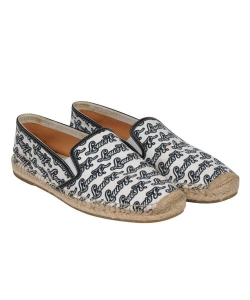 Louis Vuitton Logo Espadrilles White Black Size US 11.5 / EU 44-45 - 1 Thumbnail