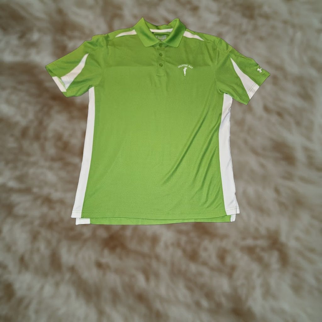 Under Armour Under Armour Polo Shirt Men's L Green Short Sleeve Embroidered Golf Classic Logo Size US L / EU 52-54 / 3 - 1 Thumbnail