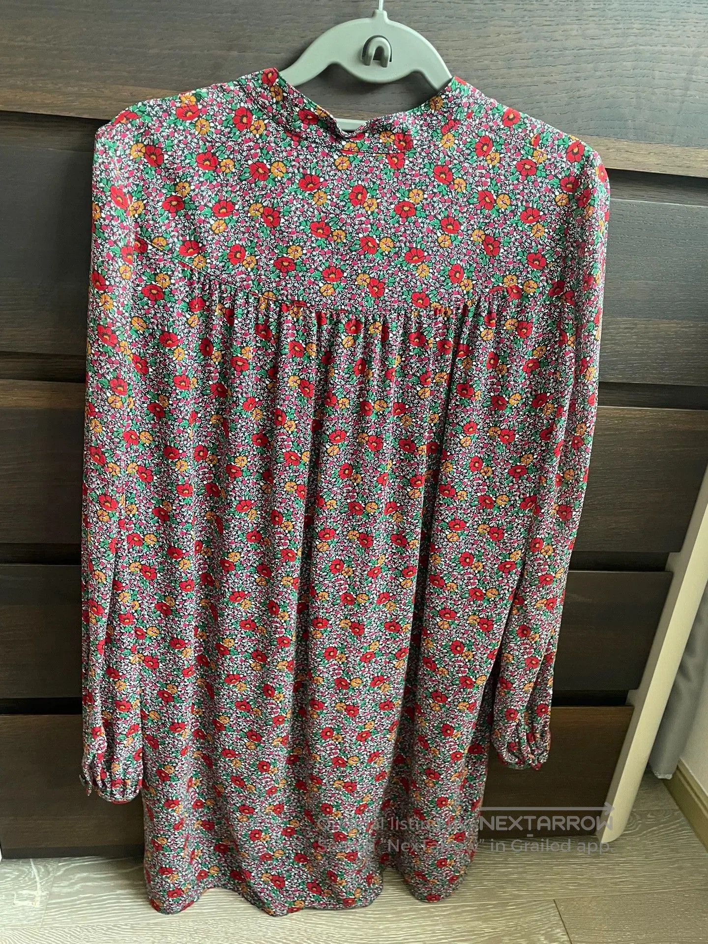 Saint Laurent Paris SAINT LAURENT Floral Silk Dress. Size XS / US 0-2 / IT 36-38 - 2 Thumbnail