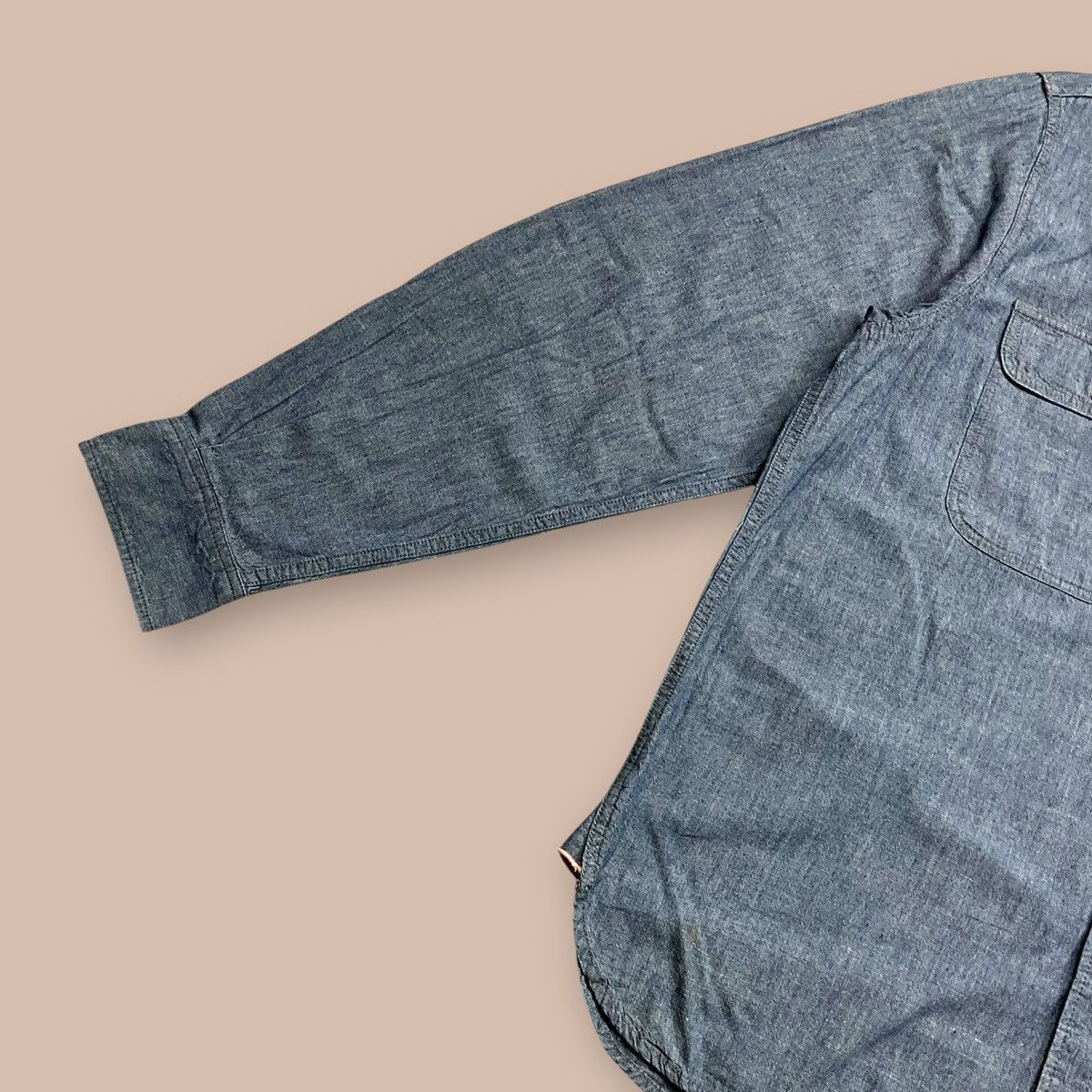 Bape Bape Chambray 2 Pockets L/S Button up Shirt Size US XL / EU 56 / 4 - 4 Thumbnail