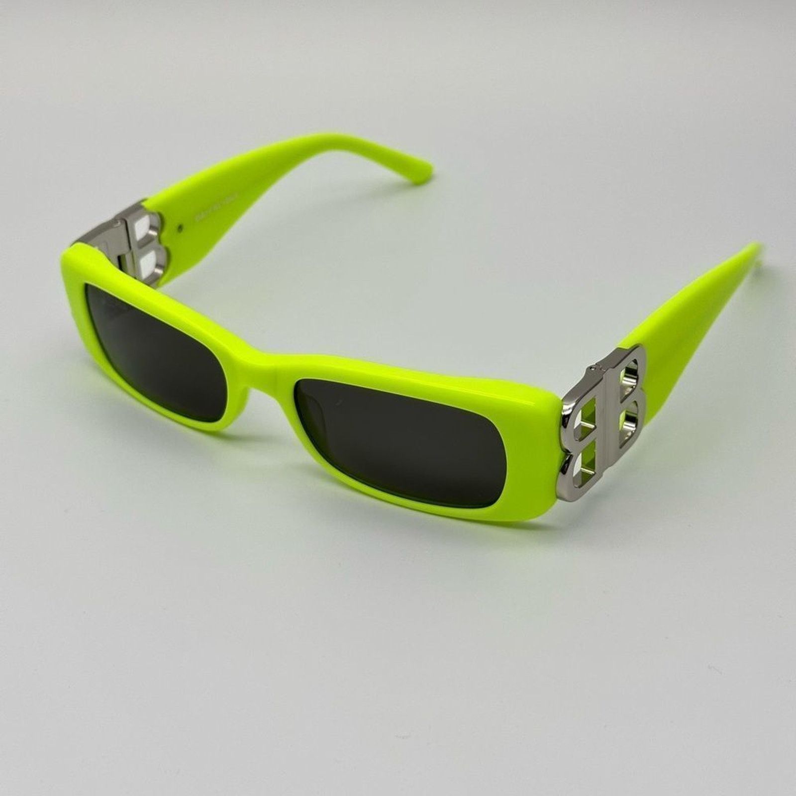 Balenciaga NEW Balenciaga BB0096S 008 Yellow Silver Women Sunglasses Size ONE SIZE - 2 Thumbnail