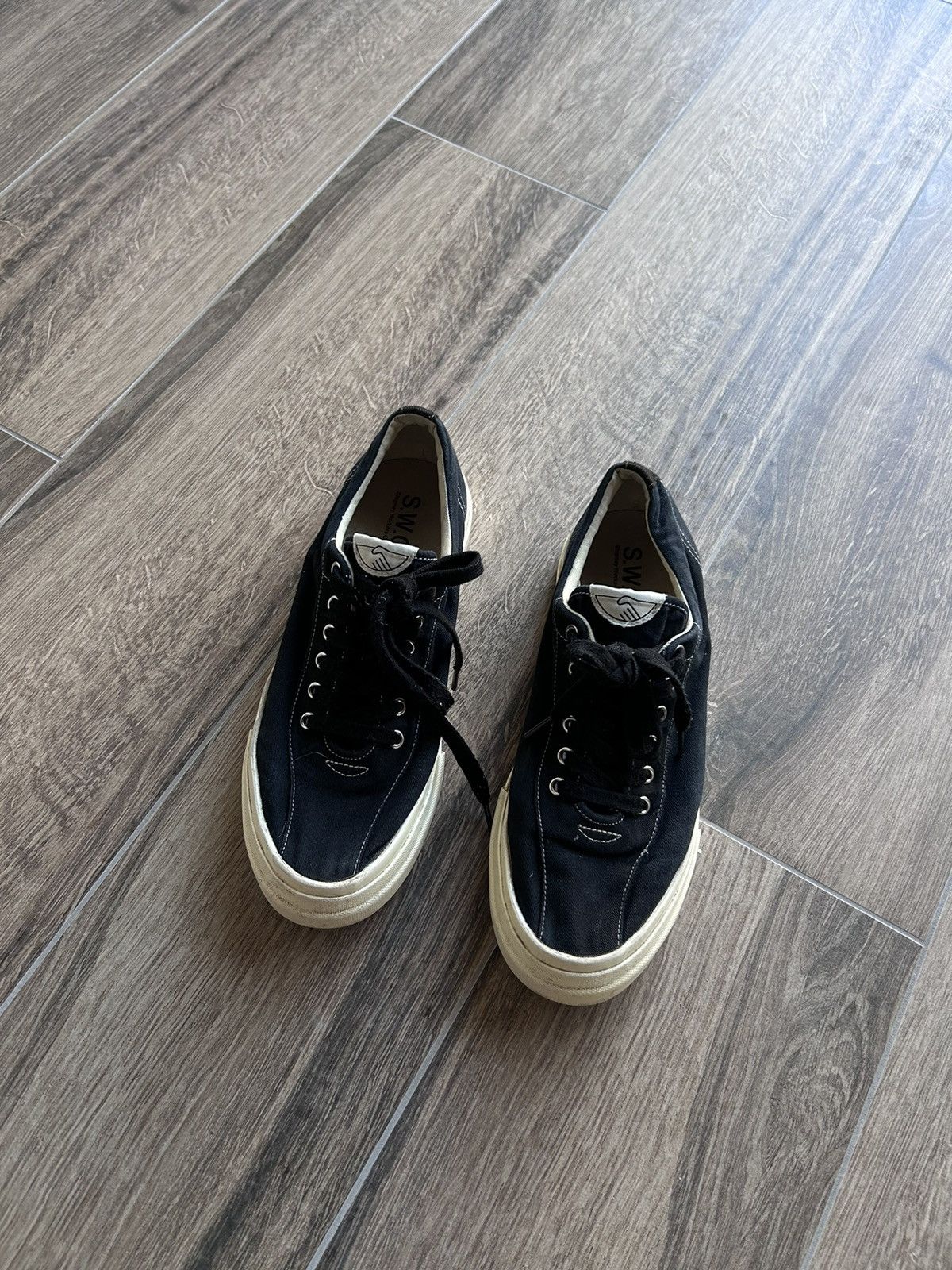 Stepney Workers Club Stepney Workers Club Sneakers Dellow canvas black Size US 9.5 / EU 42-43 - 3 Thumbnail