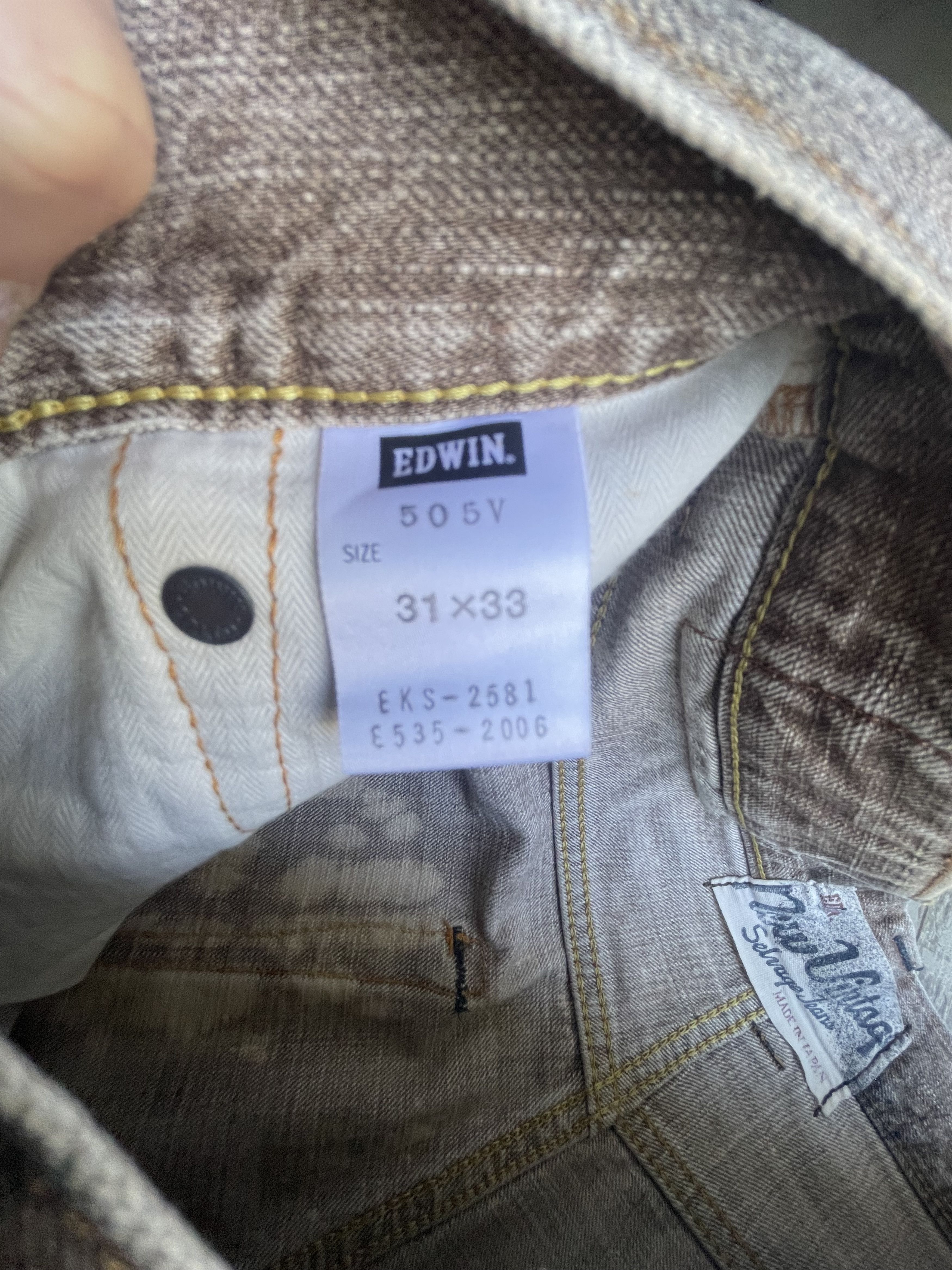 Edwin CUSTOM x SELVEDGE DENIM MADE IN JAPAN Size US 31 - 7 Thumbnail
