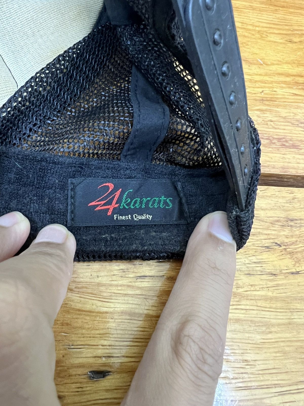 Fifty Karats Y2K 24 Karats Thrashed Faded Trucker Cap Size ONE SIZE - 4 Thumbnail