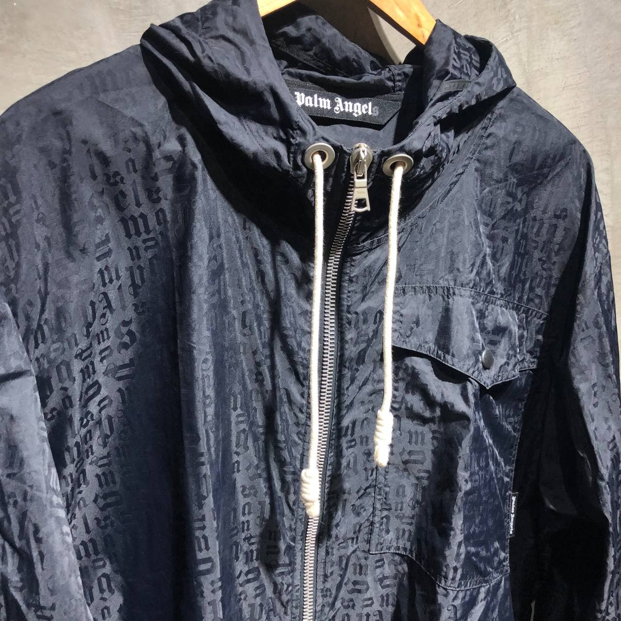 Palm Angels Palm Angels Monogram AOP zip up windbreaker jacket Size US XXL / EU 58 / 5 - 5 Thumbnail