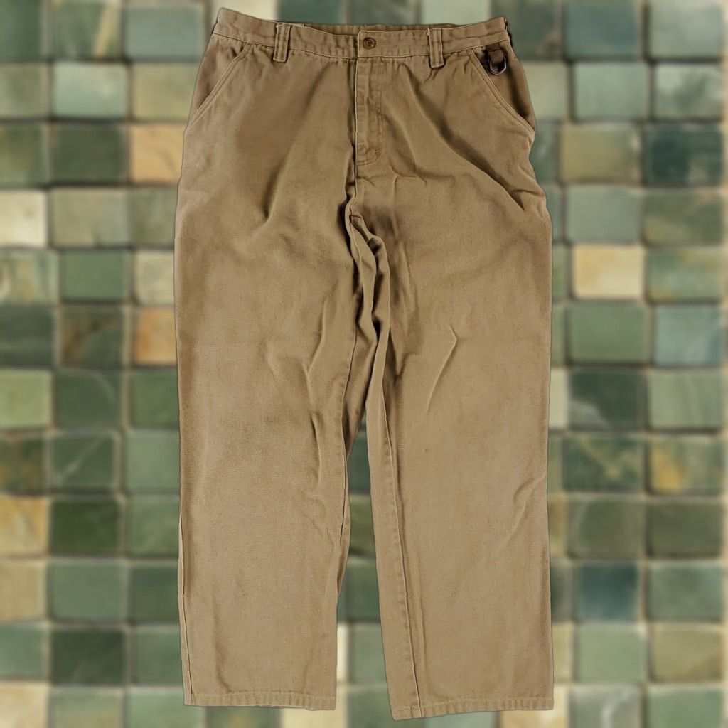 Orvis VINTAGE Orvis Pants Heavy Twill Brown Mens 33 29 Inseam 29 Casual Pants 90s Mens Brown 33x29 Size US 33 - 1 Thumbnail
