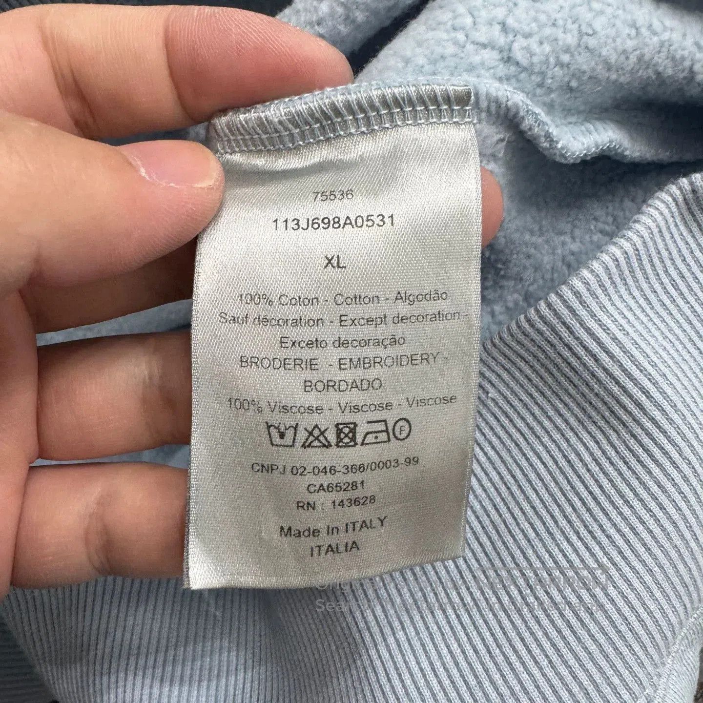 Dior Dior Embroidered Letter Hoodie. Size US XL / EU 56 / 4 - 4 Thumbnail