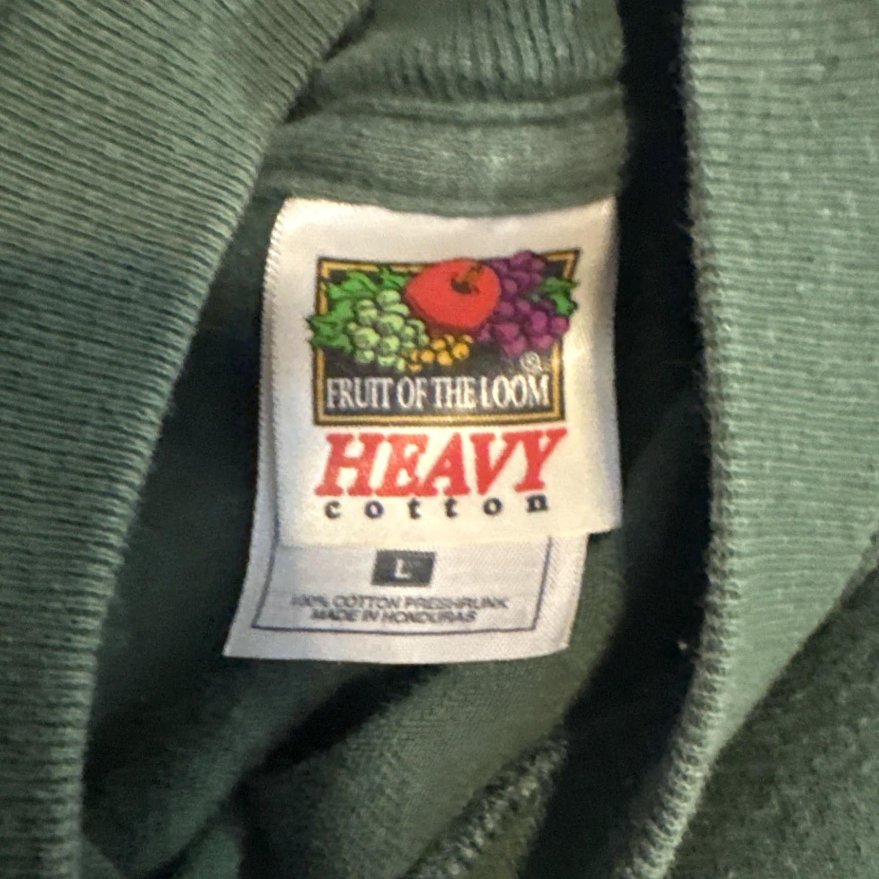 Fruit Of The Loom VINTAGE 90s Jesus Christ God No Fear Fruit of the Loom T-Shirt Large Mens Green Size US L / EU 52-54 / 3 - 7 Thumbnail