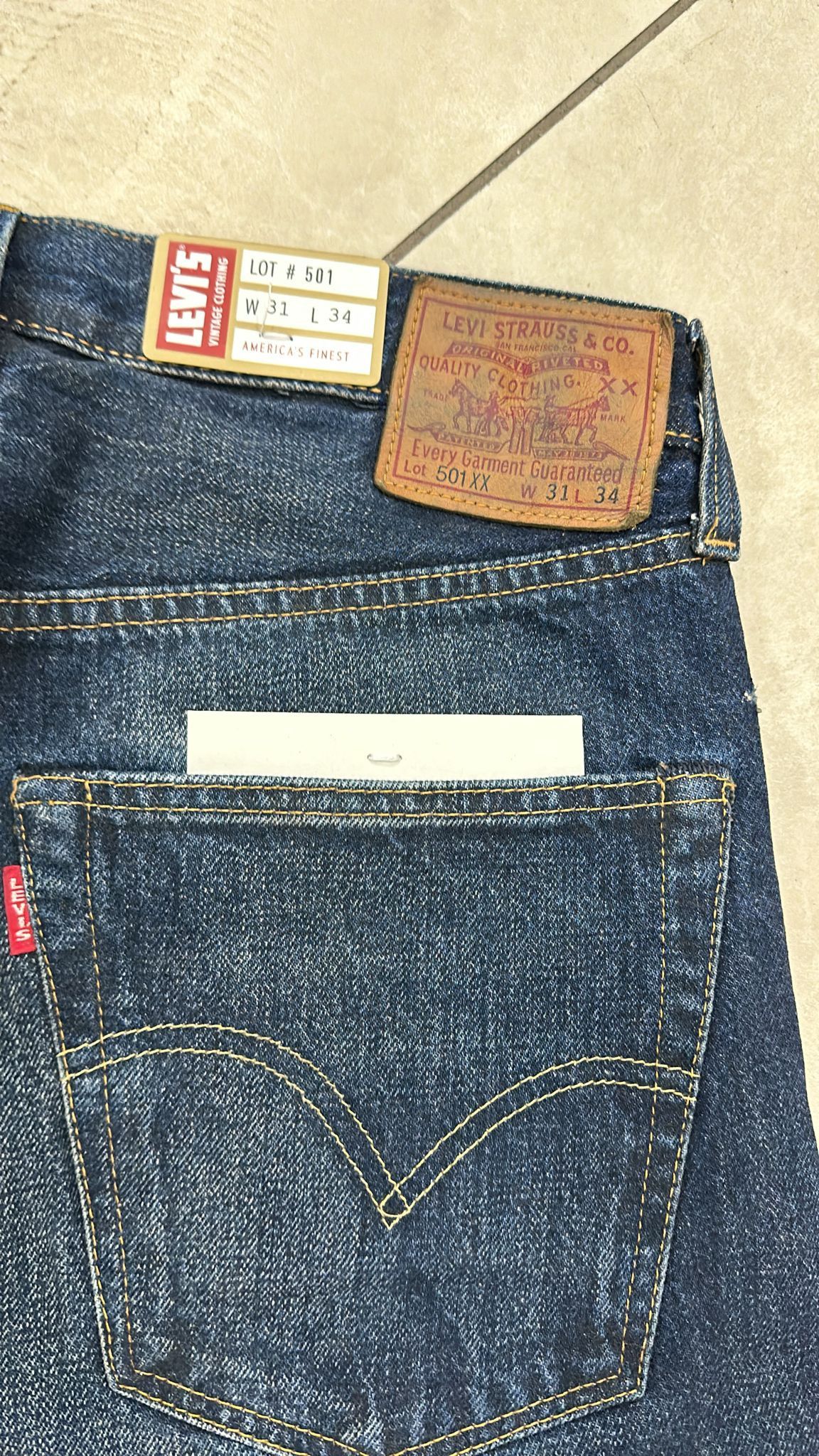 Levi's Vintage Clothing LVC Levi's Vintage Clothing 1947 501XX BigE Selvedge Jeans Size US 31 - 3 Thumbnail