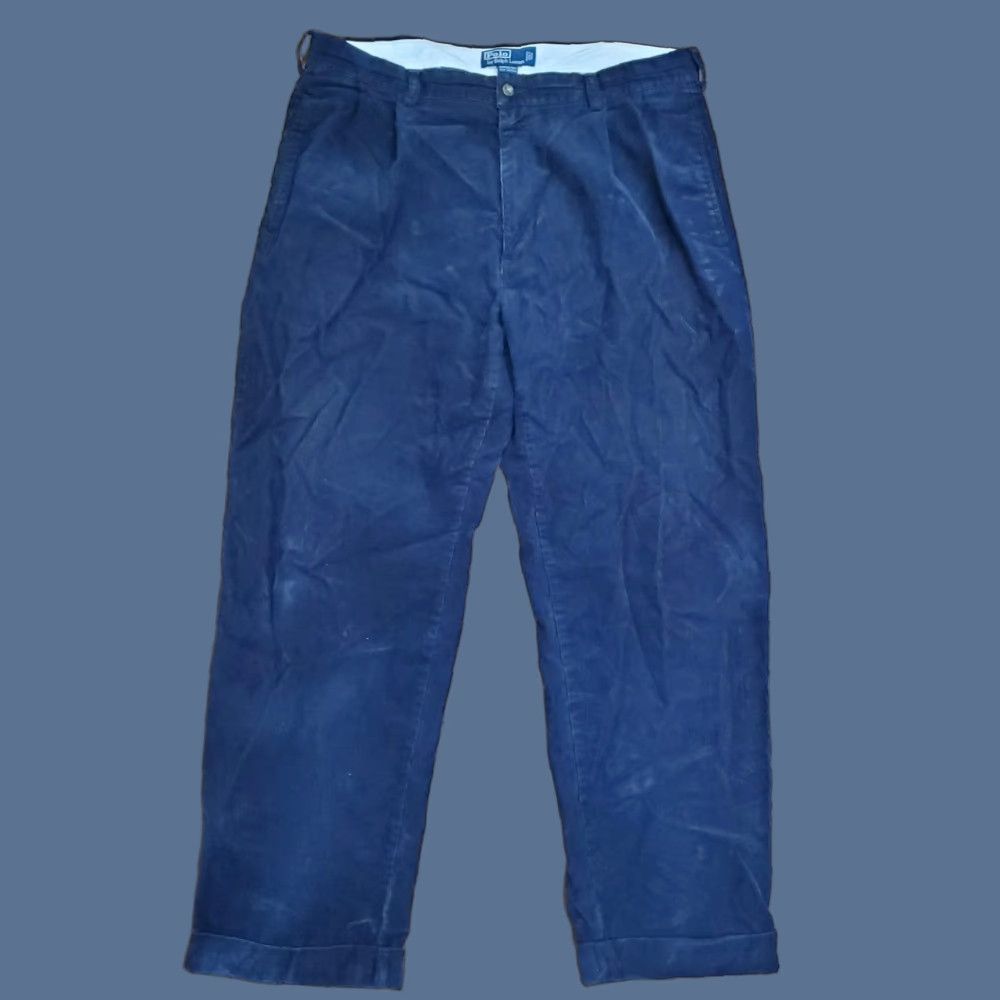 Polo Ralph Lauren Polo Ralph Lauren Pants Mens 36x30 Navy Blue Corduroy Classic Casual Hammond Size US XS / EU 42 / 0 - 1 Thumbnail