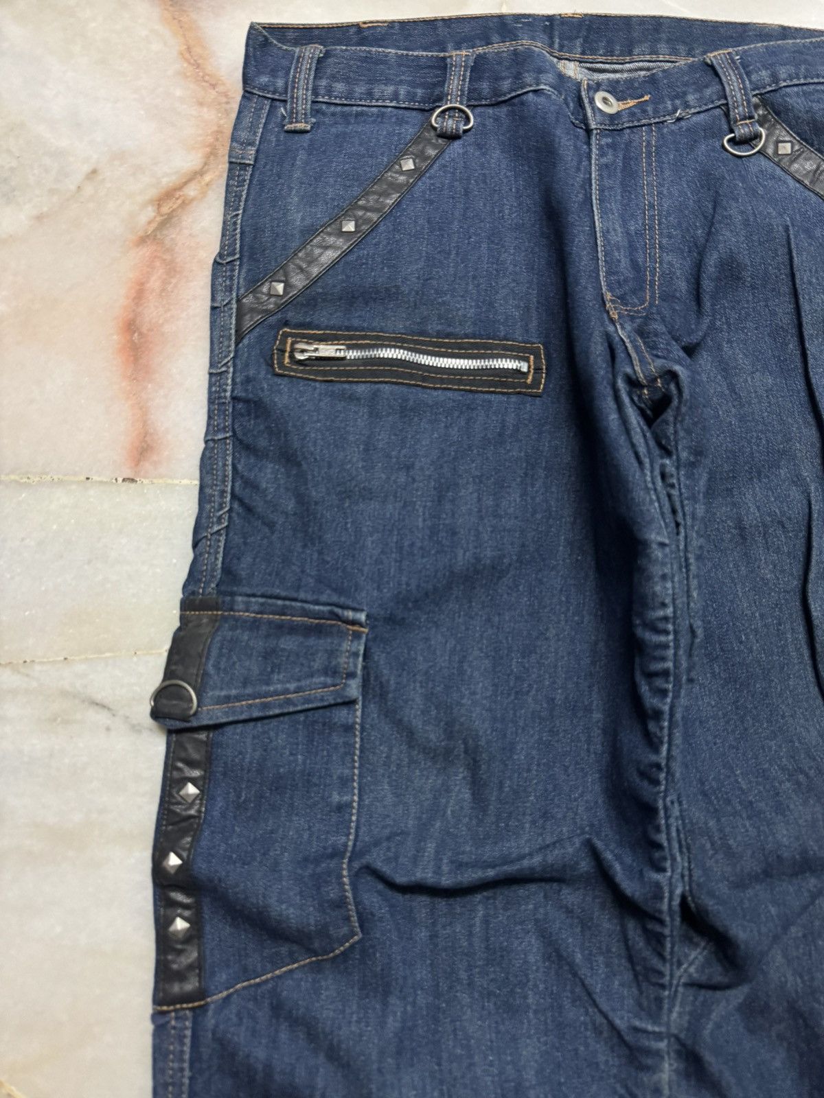 Seditionaries 💥PUNK JEANS JAPANESE STUDDED RARE DENIM JEANS Size US 30 / EU 46 - 5 Thumbnail