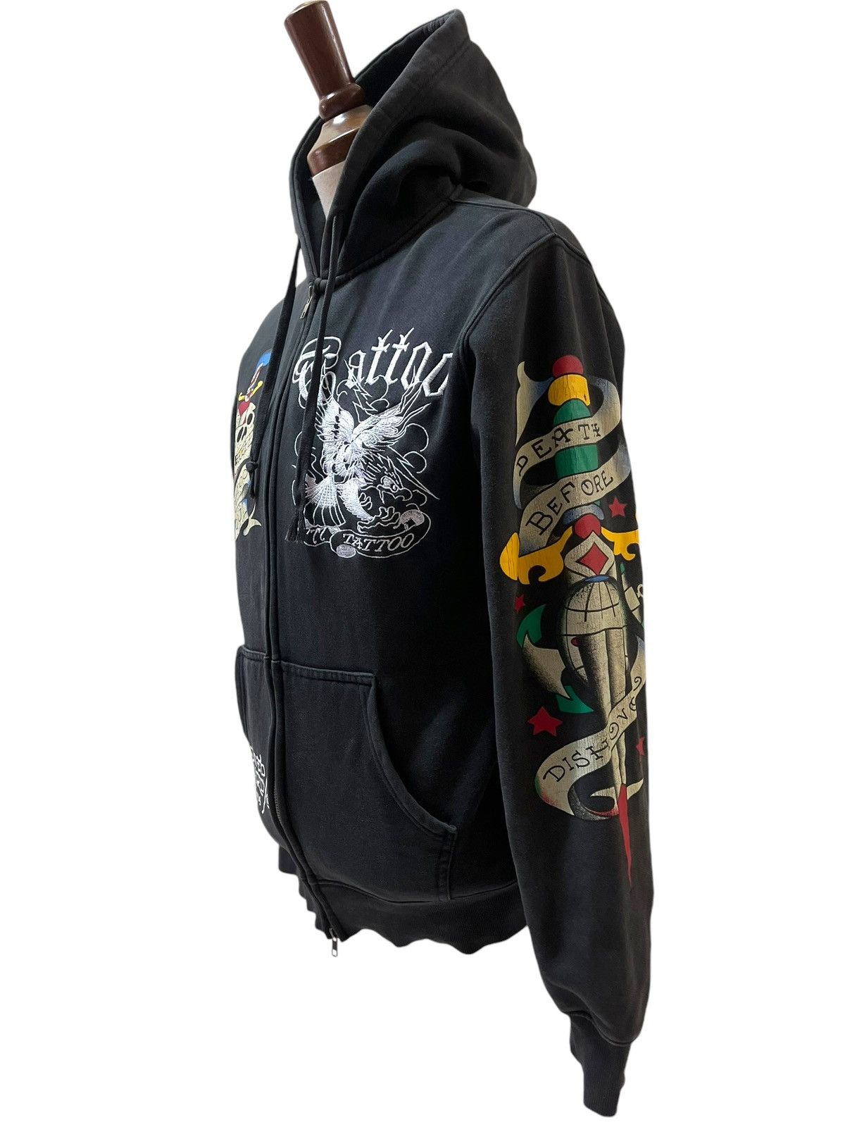 Ed Hardy Iconic Ed Hardy Embroidered Tatoo Los Angeles Hoodie Size US L / EU 52-54 / 3 - 16 Thumbnail