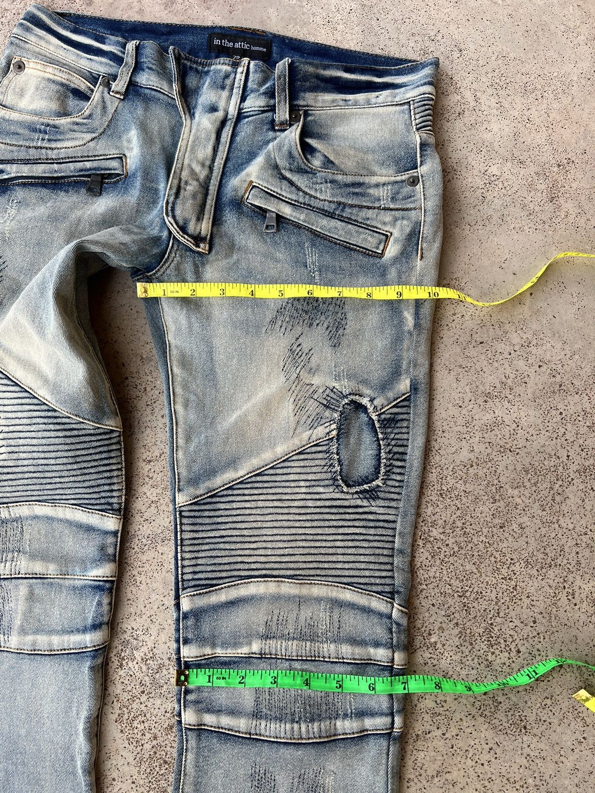 In The Attic × Japanese Brand In the attic Homme Bikers Pants Very Rare Size US 30 / EU 46 - 13 Thumbnail