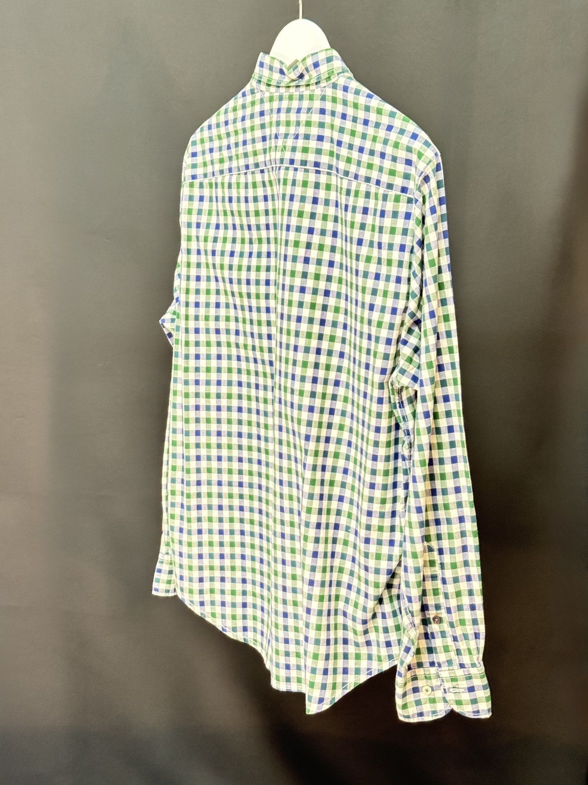 Tommy Hilfiger Tommy Hilfiger New York Fit Check Shirt Green Blue Size L Size US L / EU 52-54 / 3 - 2 Thumbnail