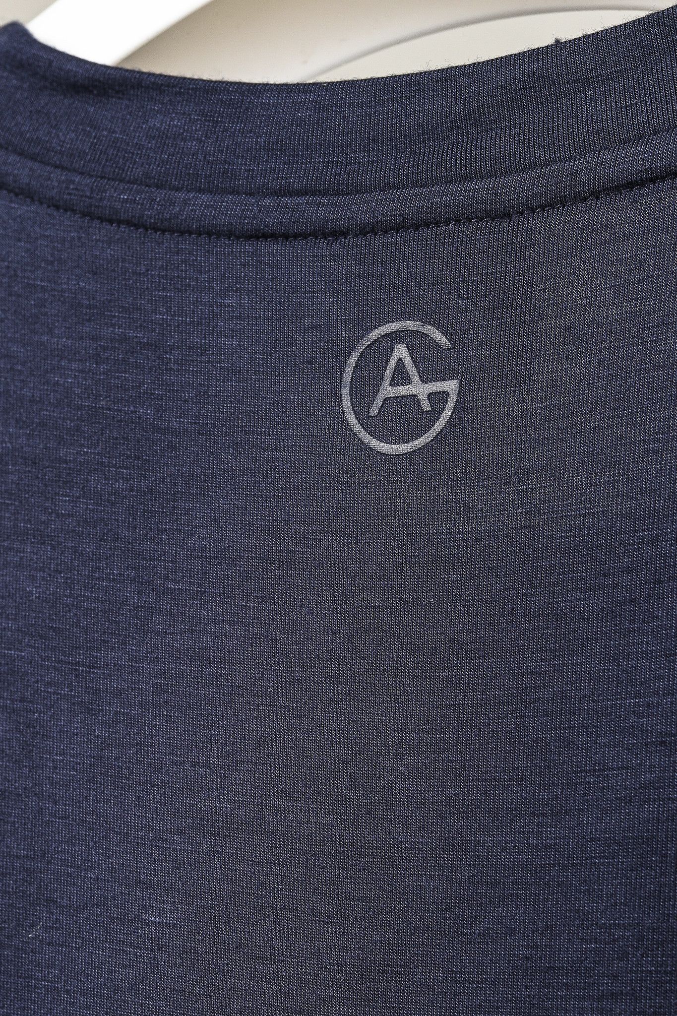 Armani Collezioni Armani Collezioni Navy Bamboo-Jersey T-Shirt Size US L / EU 52-54 / 3 - 6 Thumbnail