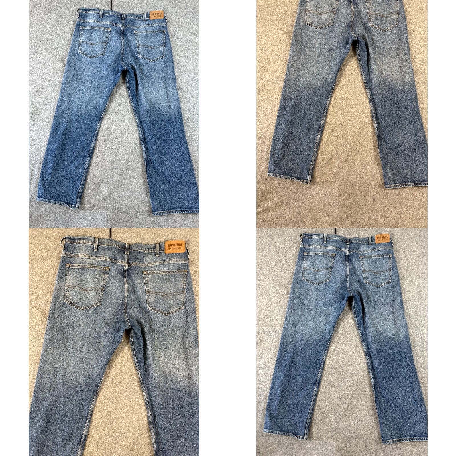 Levi's Levi's Signature Jeans Mens W38 L32 Blue Denim Loose Fit Straight Size US 38 / EU 54 - 8 Thumbnail