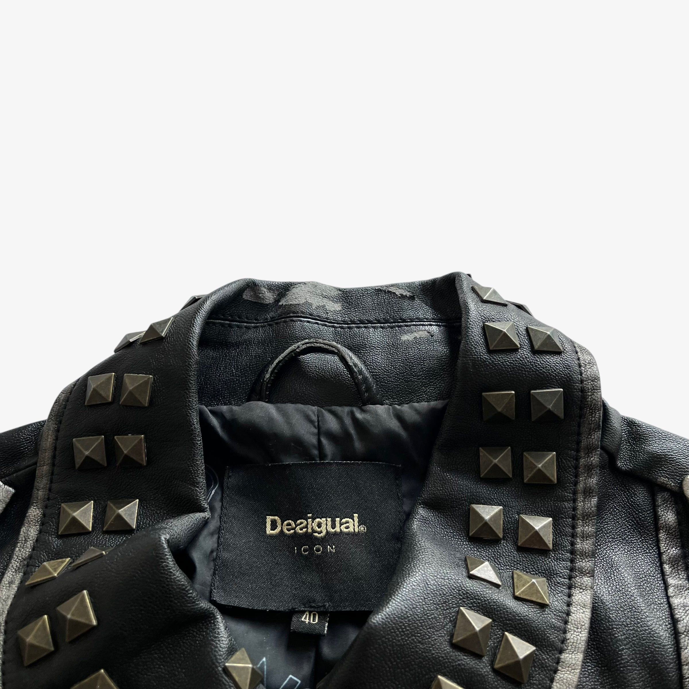 Desigual Vintage Y2K Women's Desigual Disney Faux Leather Jacket Size S / US 4 / IT 40 - 3 Thumbnail