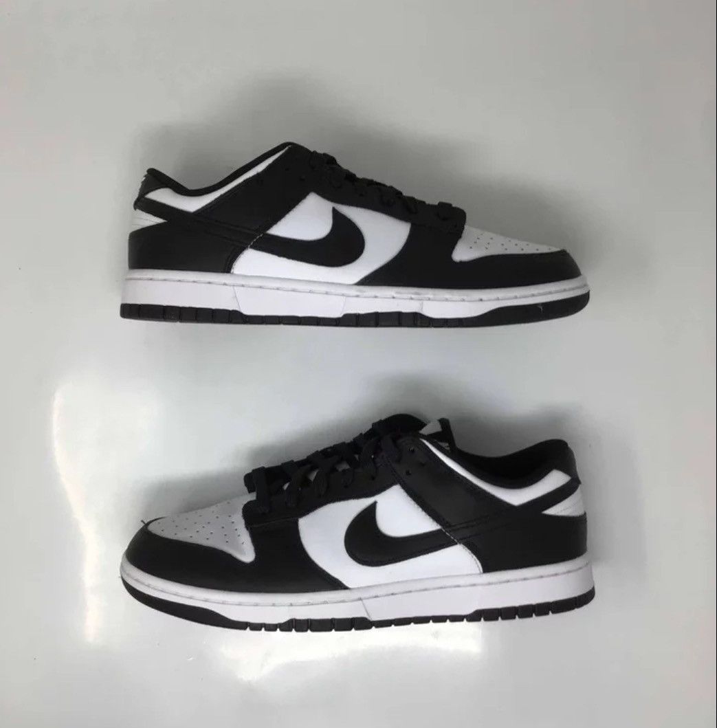 image of Nike Panda Dunks Shoes in Black/White, Men's (Size 10)
