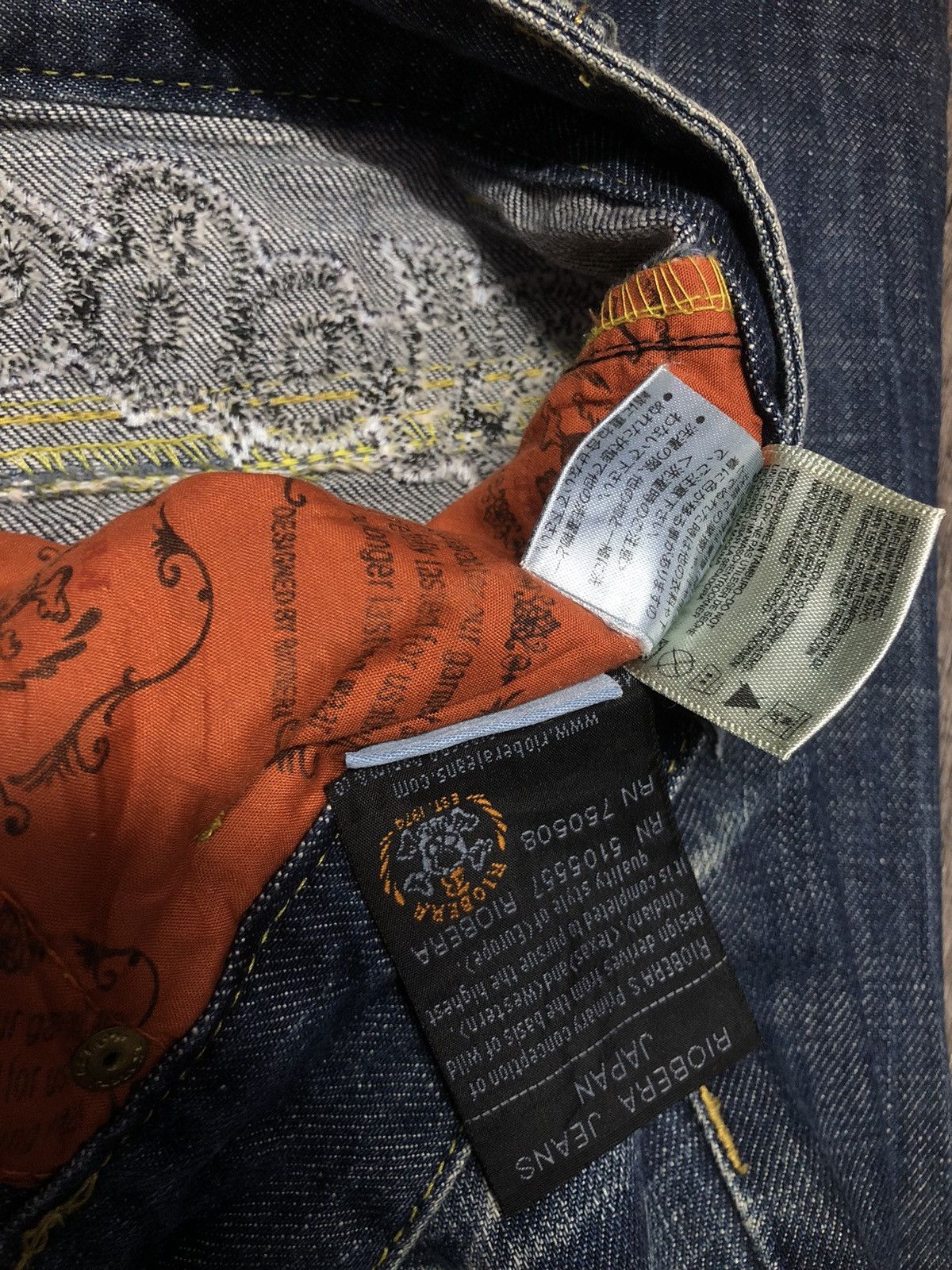 If Six Was Nine × Japanese Brand VINTAGE RIOBERA FLARE JEANS RARE DESIGN UNISEX Size US 30 / EU 46 - 22 Thumbnail