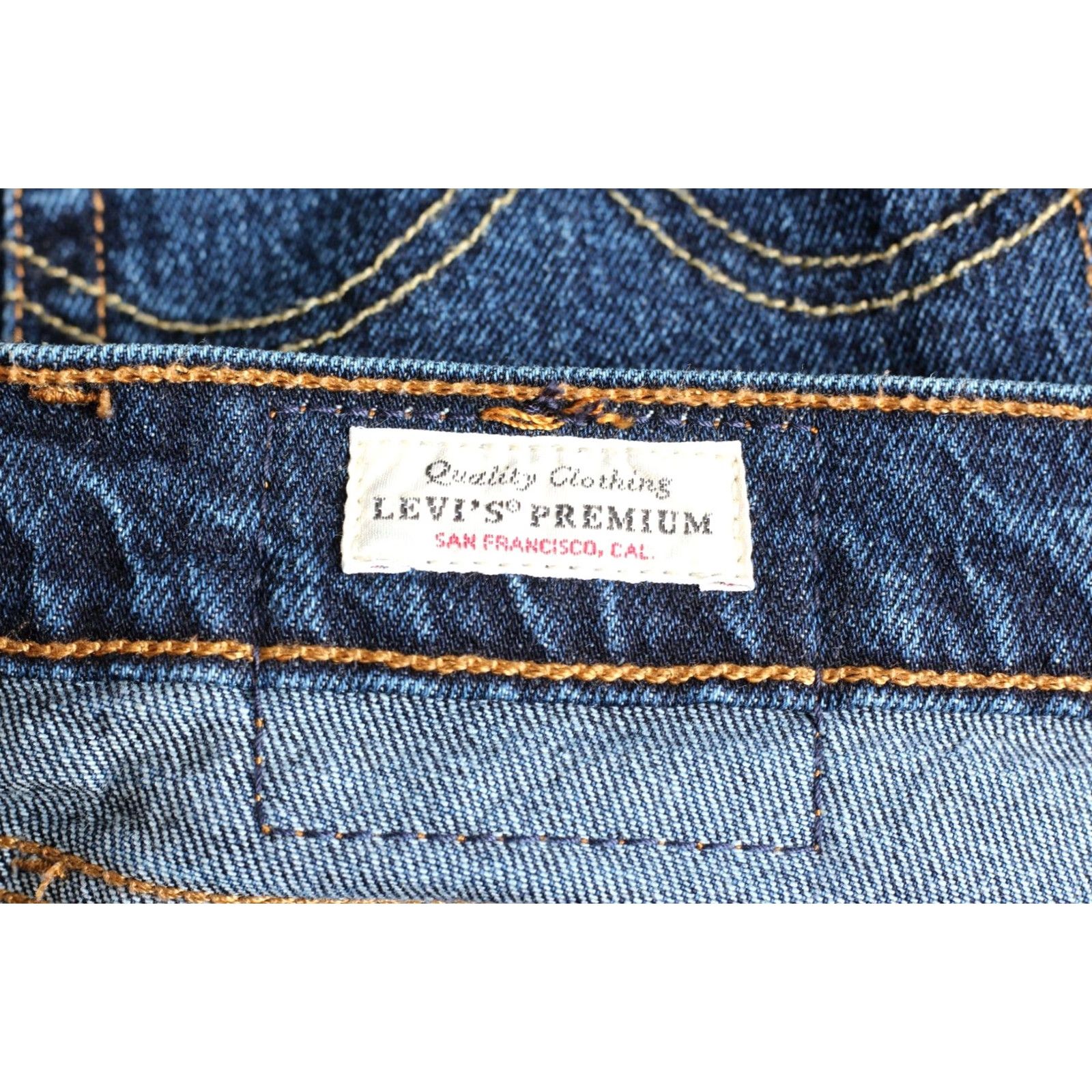 Levi's VINTAGE LEVI’S 501 PREMIUM Big E Jeans Women W25 L30 Stretch Regular Straight Size 42" / US 20 - 5 Thumbnail