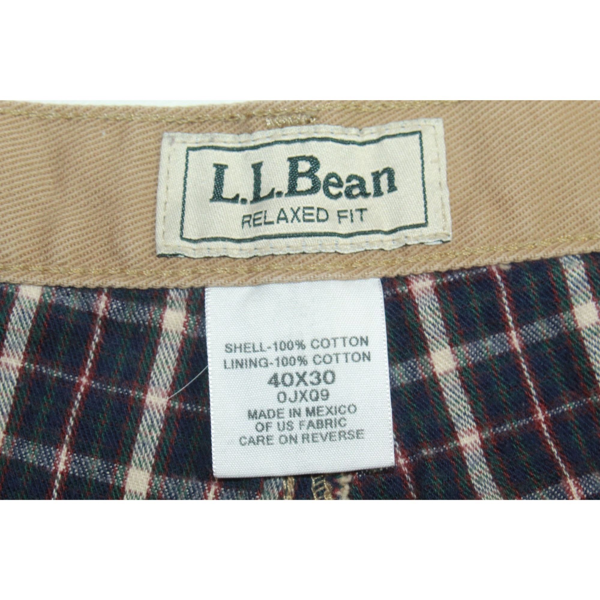 L.L. Bean LL Bean Khaki Pleated Lined Chino Pants Size US 40 / EU 56 - 7 Thumbnail