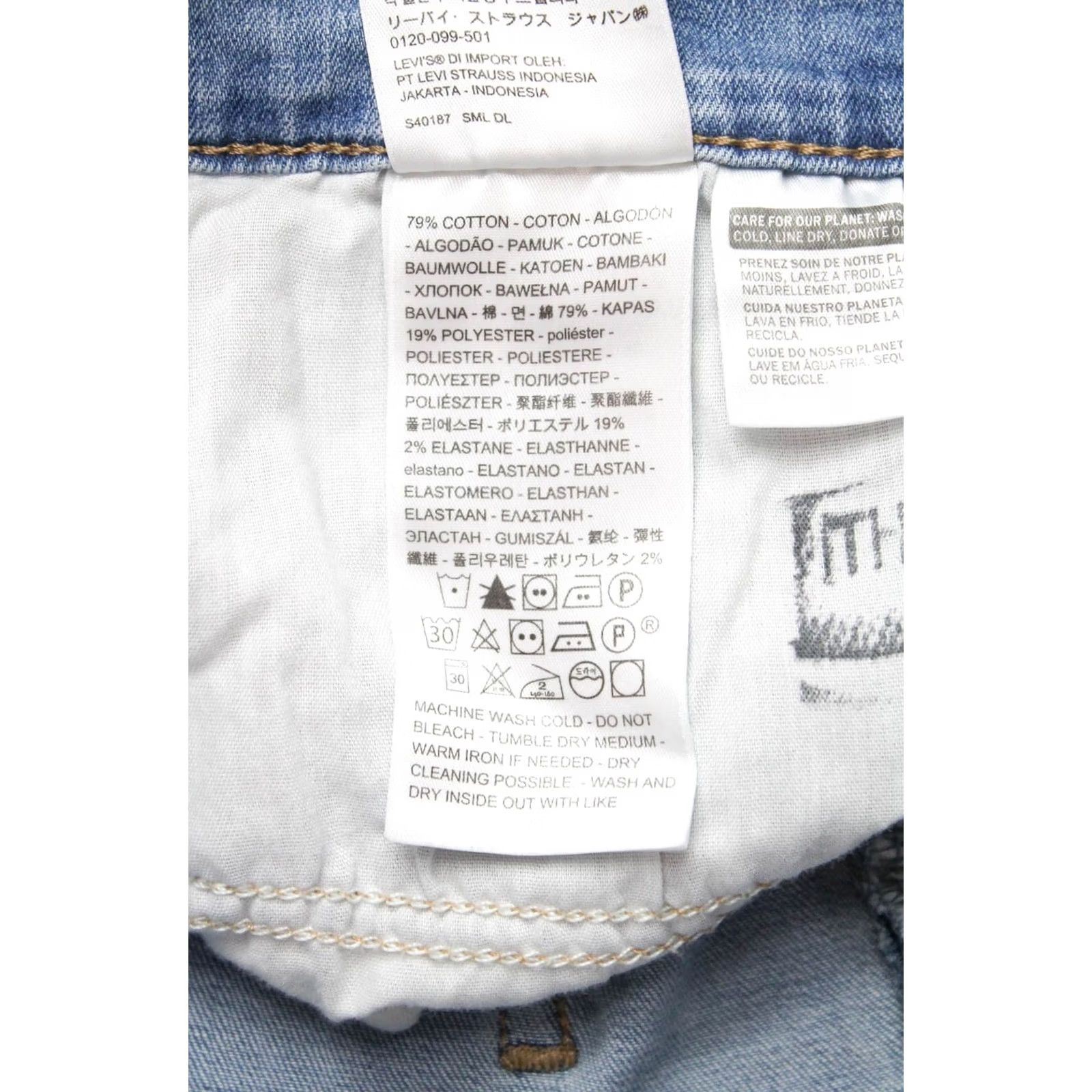 Levi's LEVI'S Mid-Length Shorts Women W31 Cuffed Faded Zip Fly Blue Size 24" / US 00 / IT 34 - 6 Thumbnail
