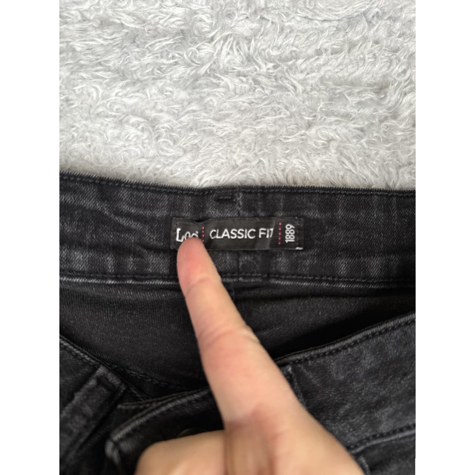 Lee Lee Jeans Womens Petite 6 Short Black Straight Leg Classic Fit Denim Mid Rise Size 28" / US 6 / IT 42 - 6 Thumbnail