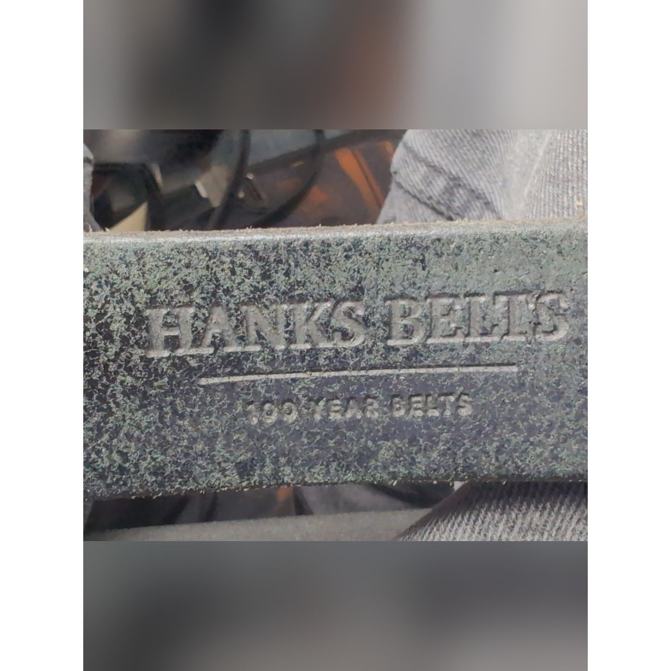 Other Hank's Belts 100 Year Sz 40 Classic Black Leather Men's Bel Size 40 - 6 Thumbnail