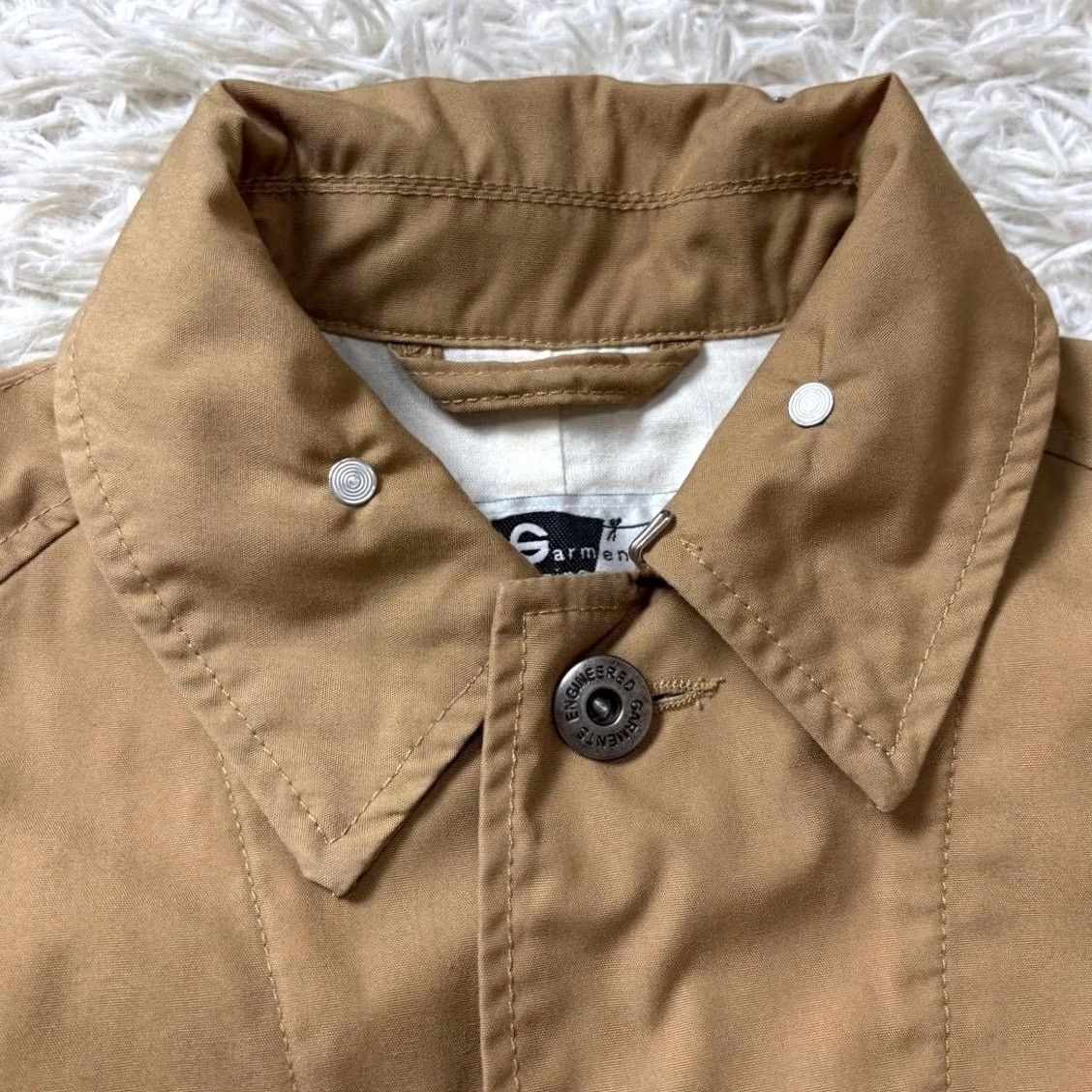 Engineered Garments Engineered Garments Trench Coat Belted Beige Cotton Raglan Sleeve Size S Mens Size US S / EU 44-46 / 1 - 3 Thumbnail