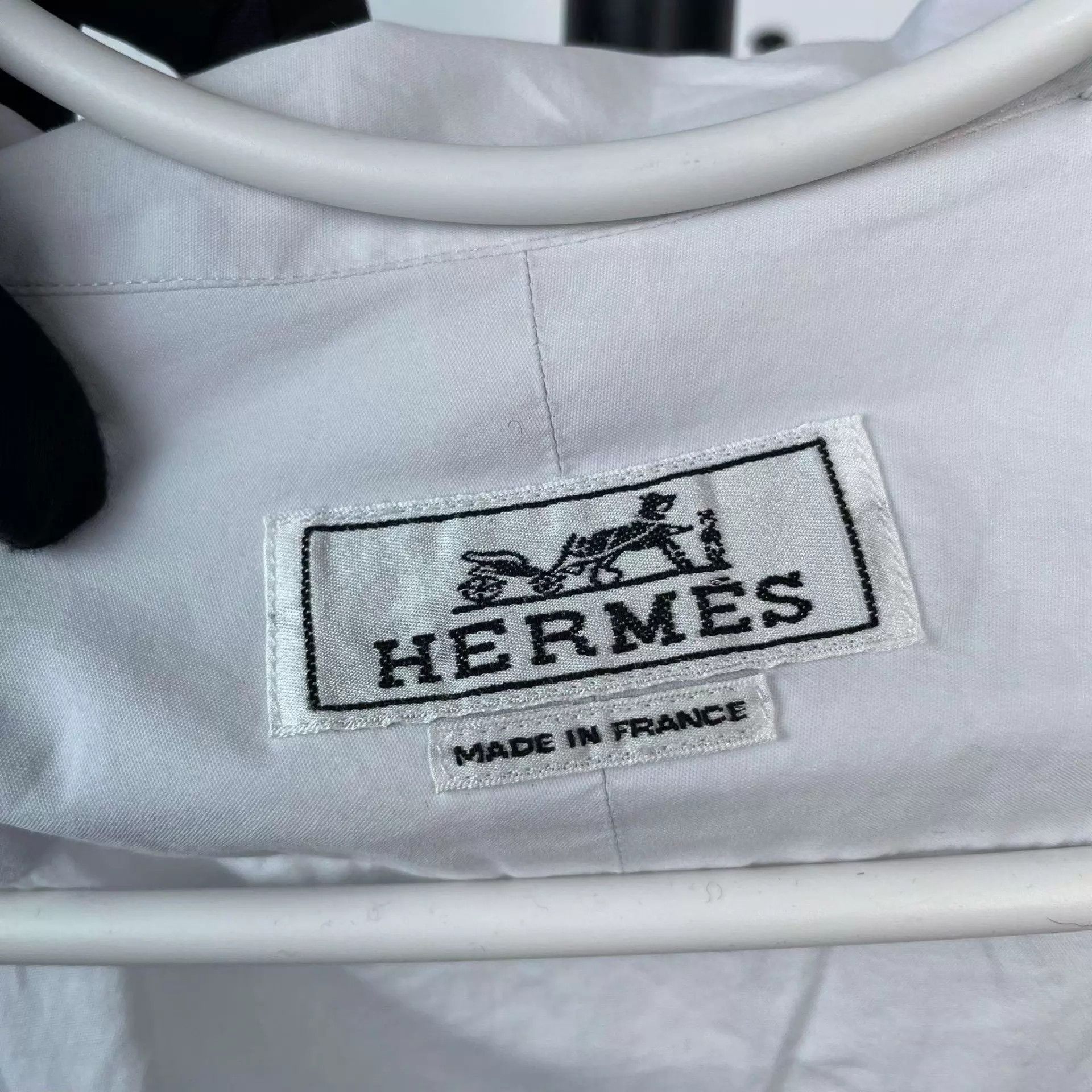 Hermes Hermès 95 New White Cotton Men's Shirt 39 M 175 Size US M / EU 48-50 / 2 - 3 Thumbnail