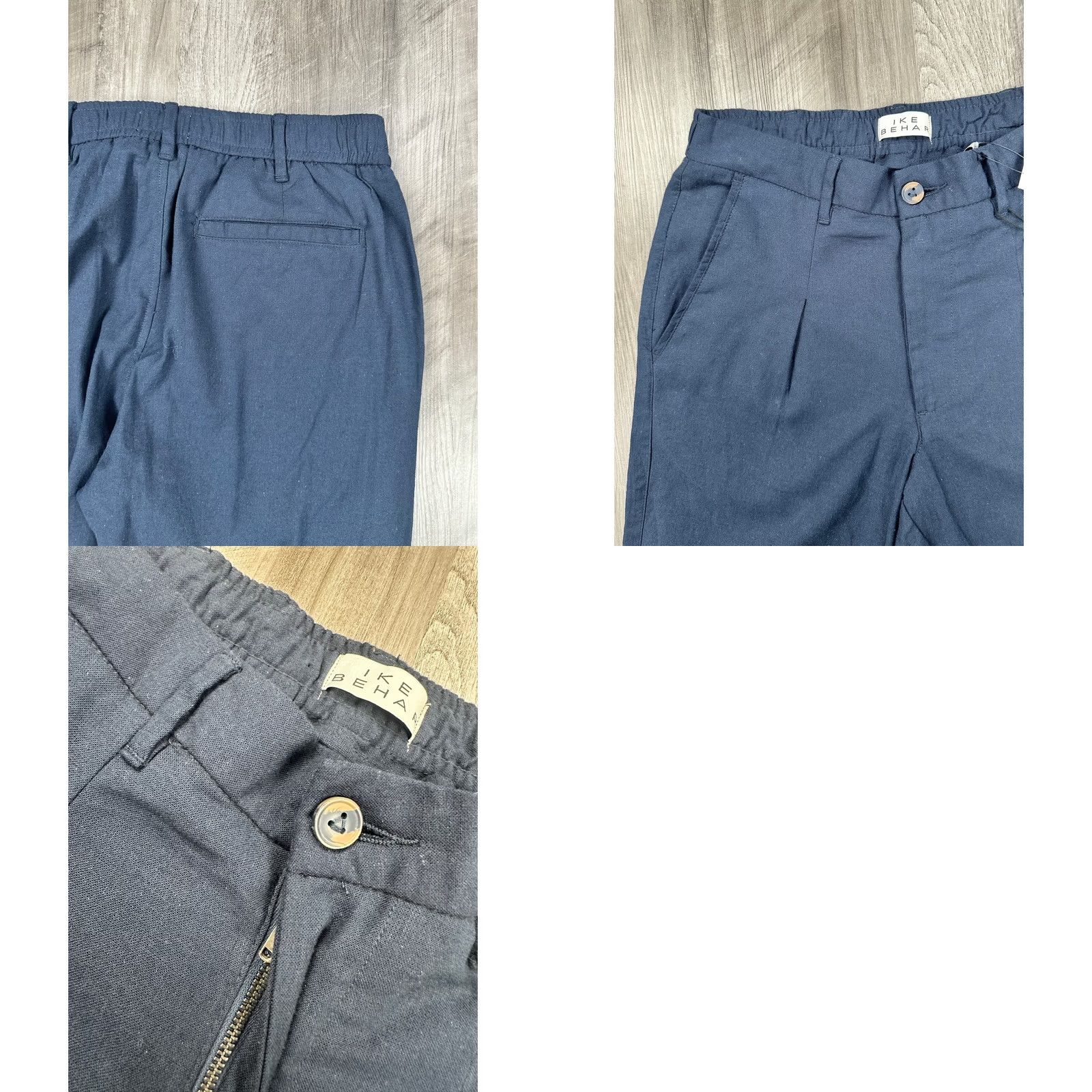 Ike Behar Ike Behar Suit Small Dark Navy Cotton Linen Spandex Unstructured NWT Men's Size 36R - 10 Thumbnail