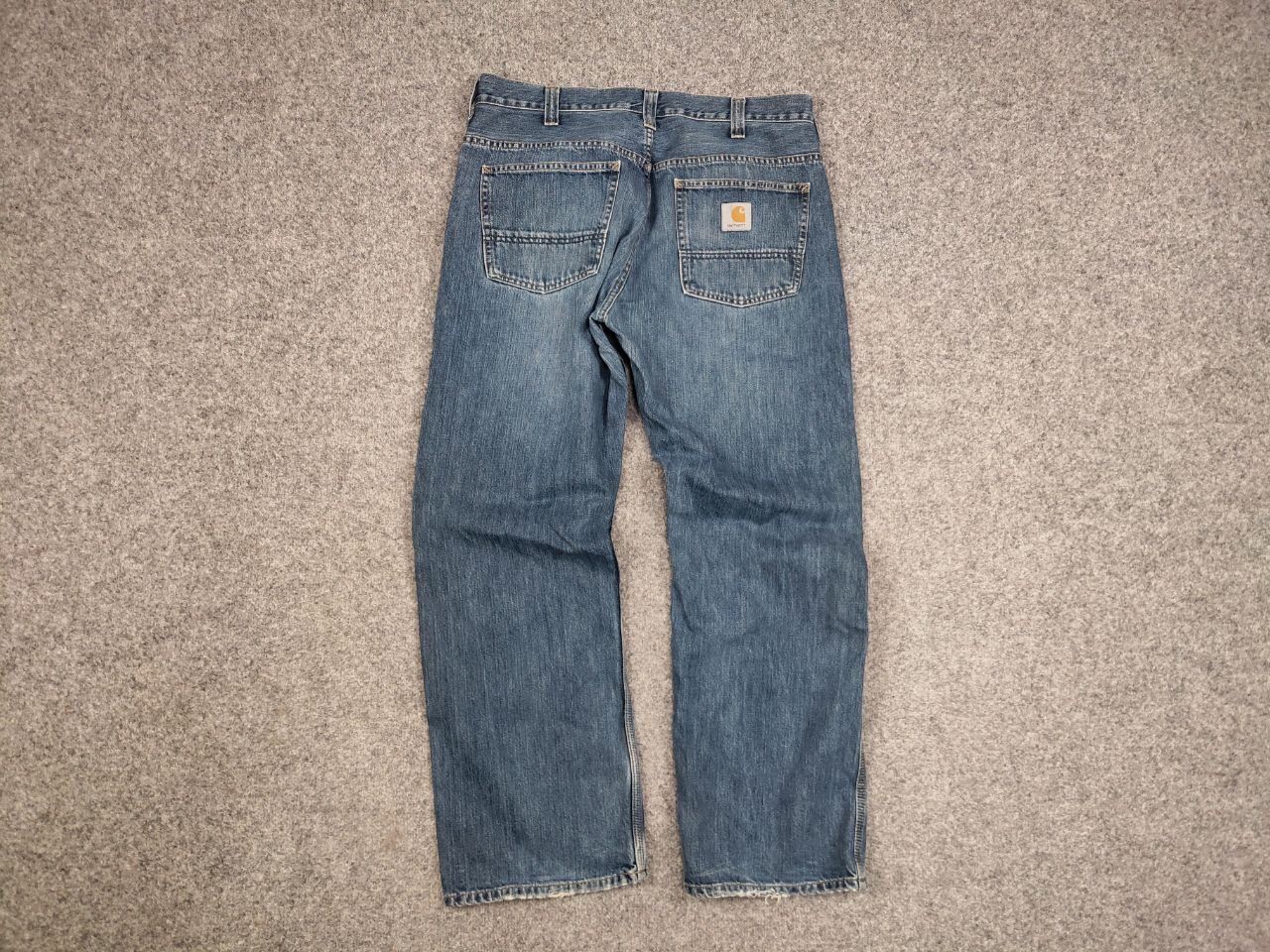 Carhartt Vintage 90's USA Carhartt Retro Distressed Faded Denim Jeans Size US 34 / EU 50 - 10 Thumbnail