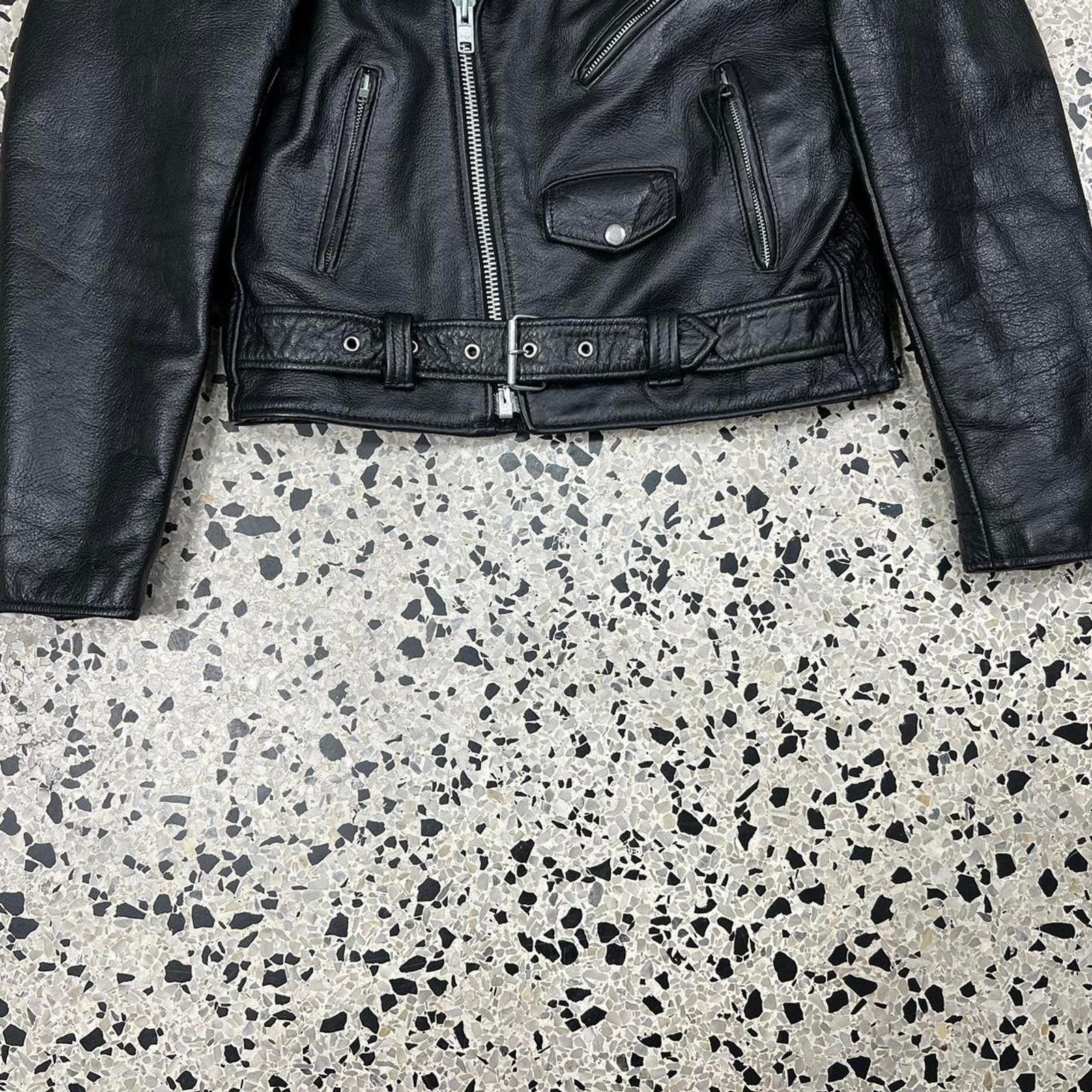 Japanese Brand VINTAGE 90S PUNK MOTORCYCLE LEATHER RIDER JACKET Size US S / EU 44-46 / 1 - 5 Thumbnail