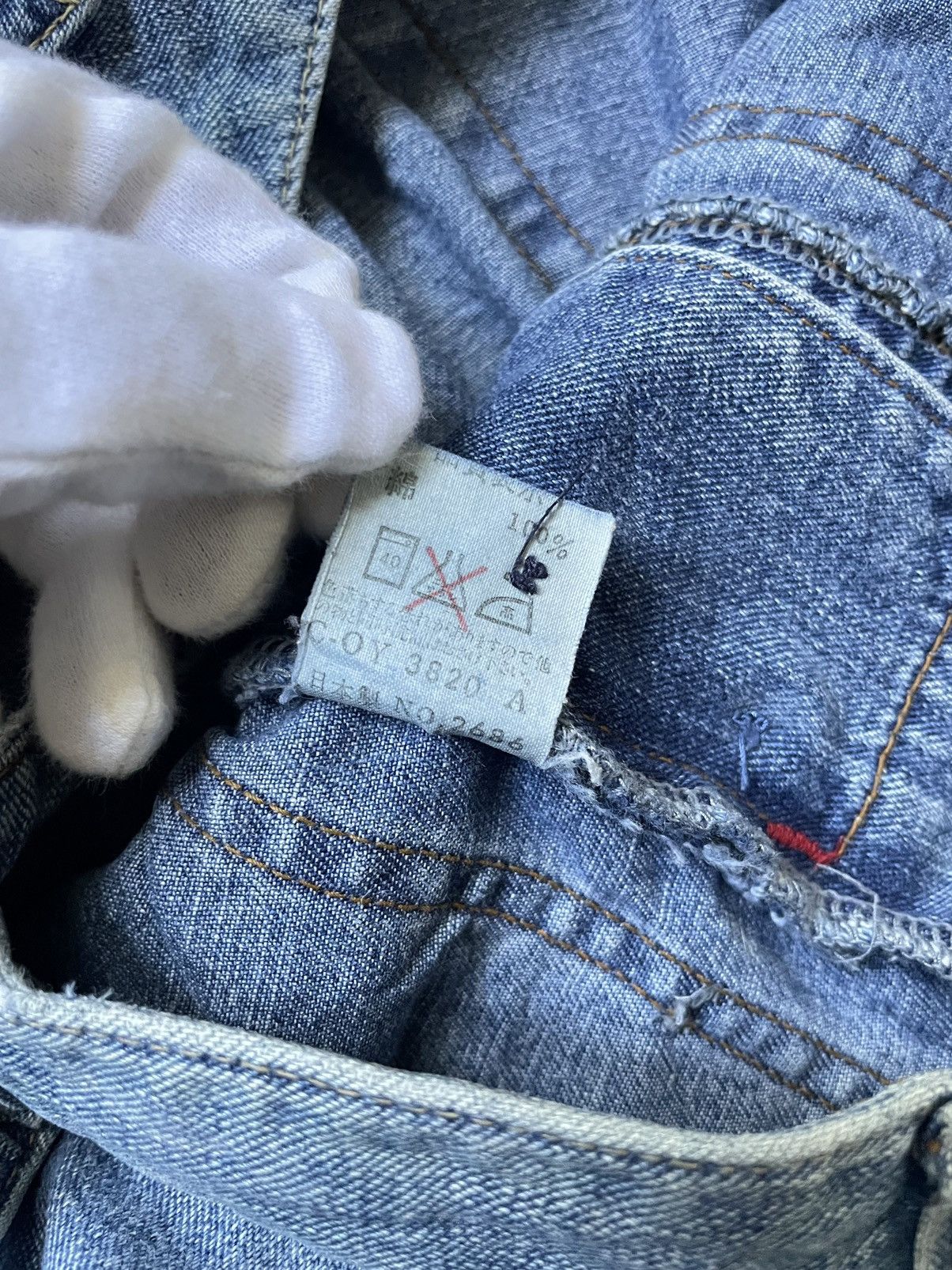 Marithe + Francois Girbaud Vintage 90s Marithe Francois Girbaud Distressed Baggy Jeans Size US 30 / EU 46 - 11 Thumbnail