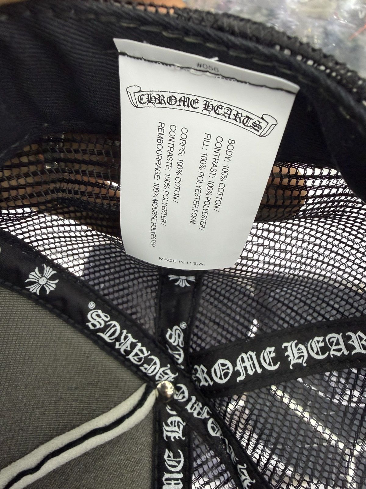 Chrome Hearts Chrome Hearts Las Vegas Trucker Snapback Hat Size ONE SIZE - 3 Thumbnail