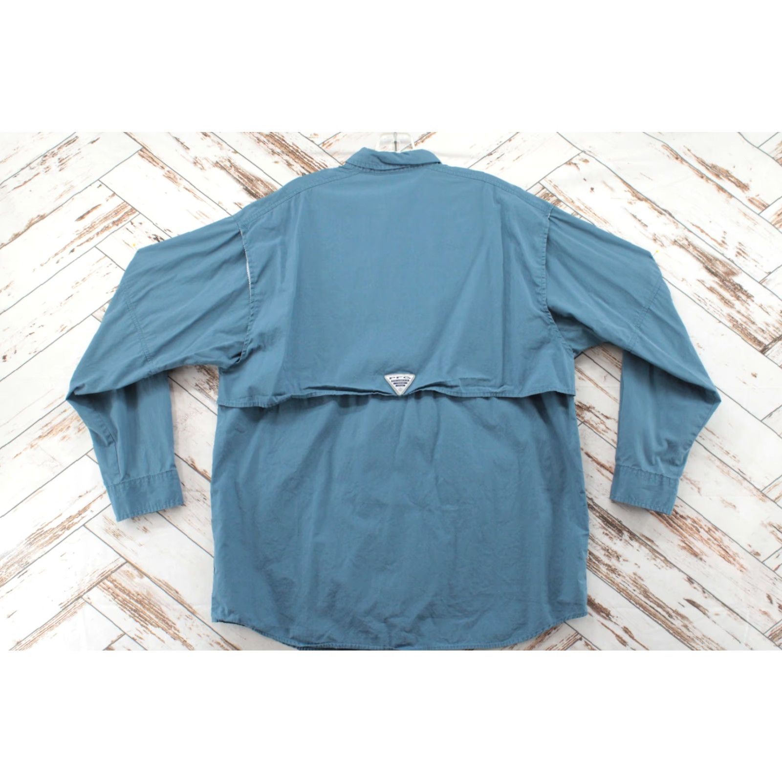 Vintage Columbia Shirt Mens Medium Omni Blue Tab Sleeve Vented Fishing Gorpcore Size US M / EU 48-50 / 2 - 3 Thumbnail