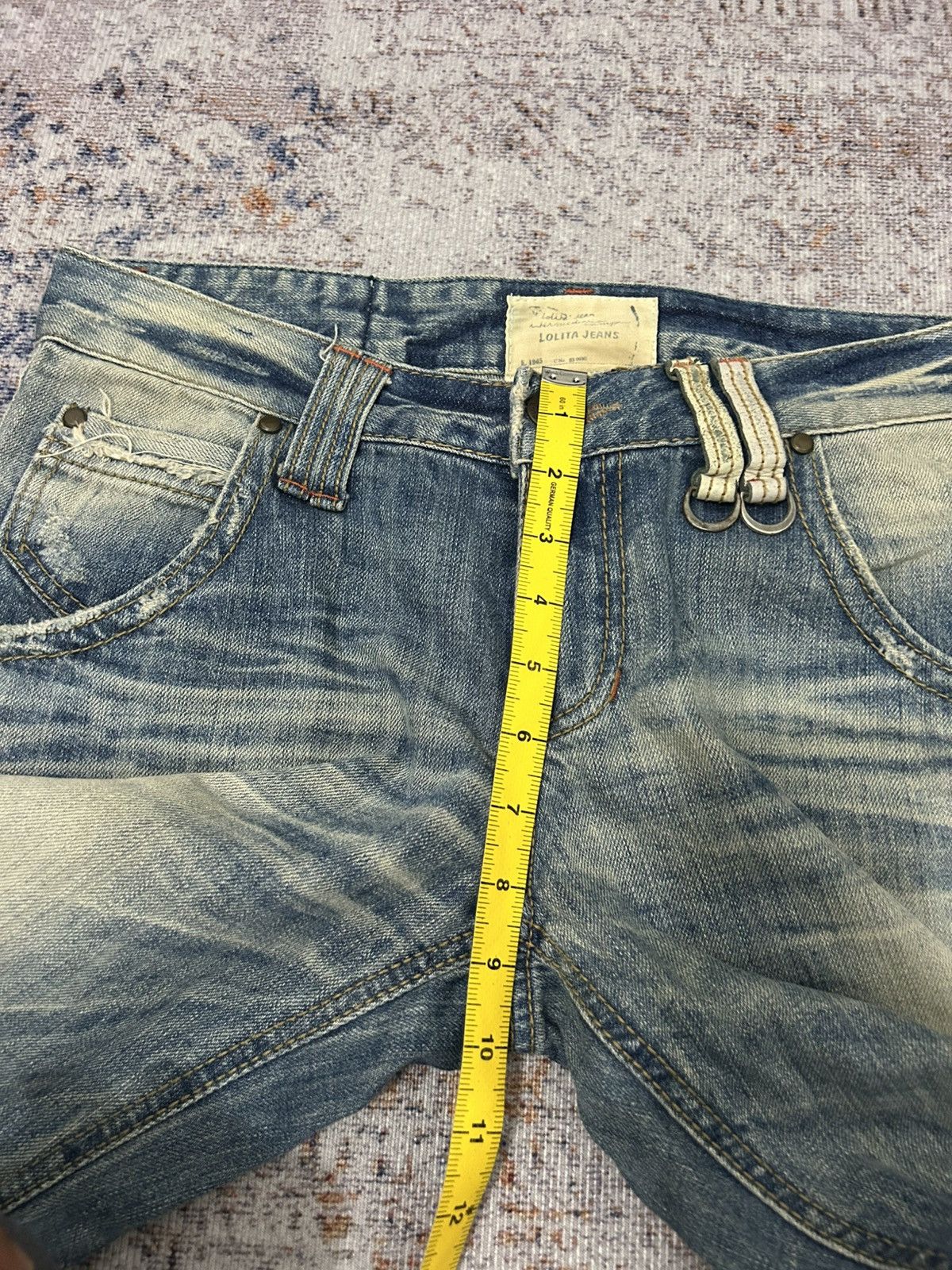 If Six Was Nine × Isamu Katayama Backlash × Japanese Brand Lolita Washed Buckle Back Cropped jeans Size US 32 / EU 48 - 19 Thumbnail