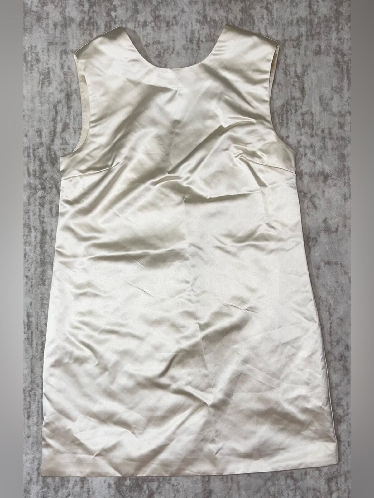 French Connection NEW - FRENCH CONNECTION Jaxon Satin Bow Shift Dress Size 6 Size M / US 6-8 / IT 42-44 - 6 Thumbnail