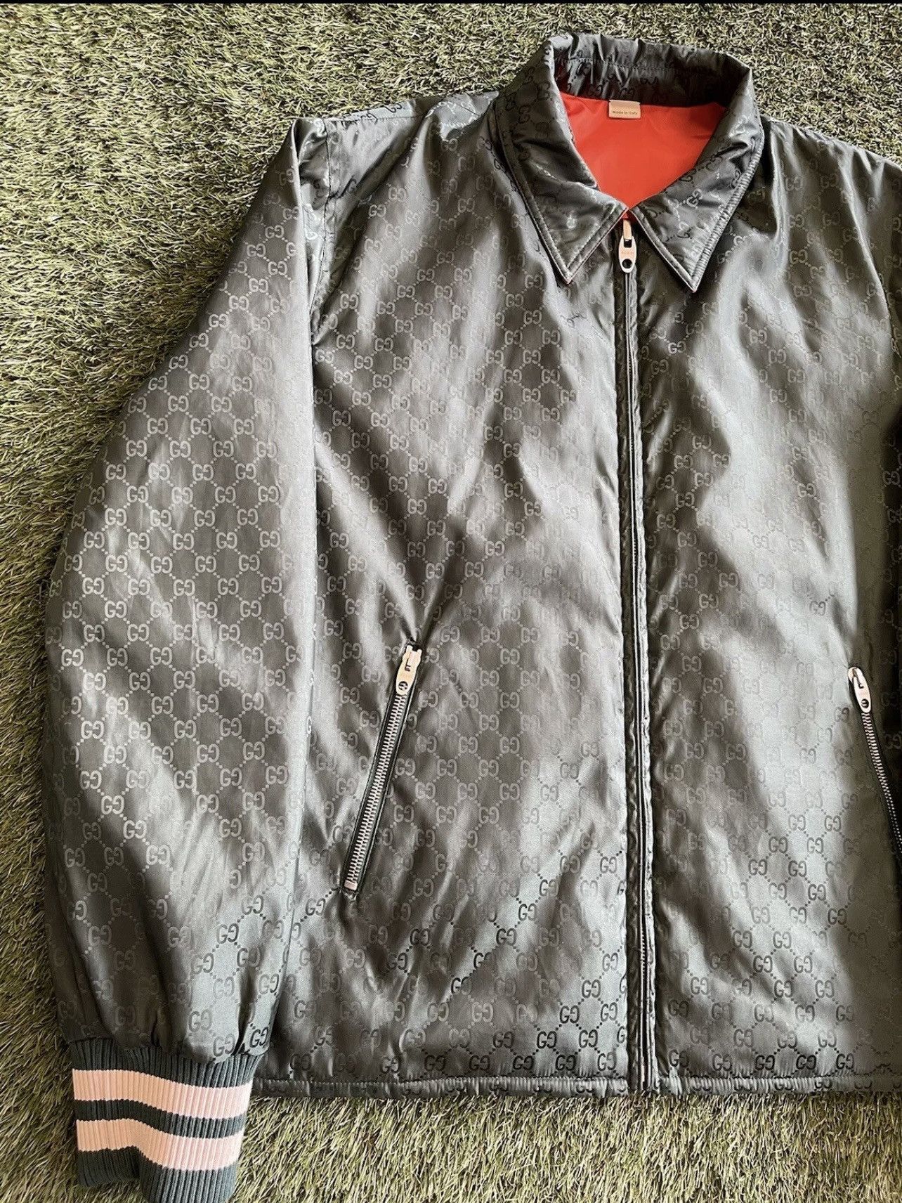 Gucci Size 46 (S) - Gucci Reversible GG Jacquard Bomber Jacket 🔥 Size US S / EU 44-46 / 1 - 3 Thumbnail