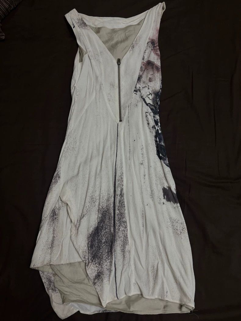 Helmut Lang HELMUT LANG Ink feather floral print irregular swing skirt Size M / US 6-8 / IT 42-44 - 3 Thumbnail