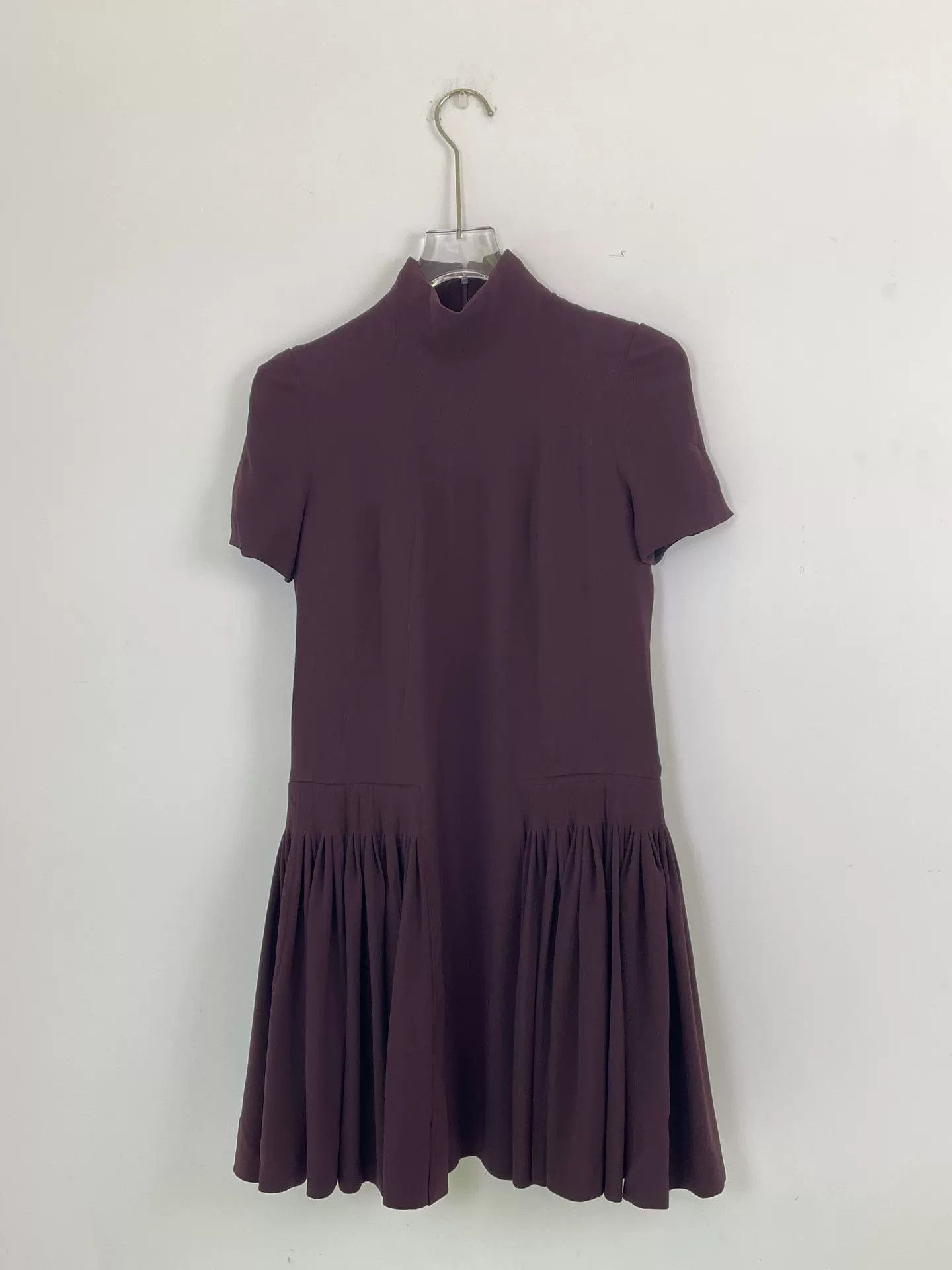 Dior elegant cherry red silk dress by dior Size US 36 / EU 52 - 1 Thumbnail