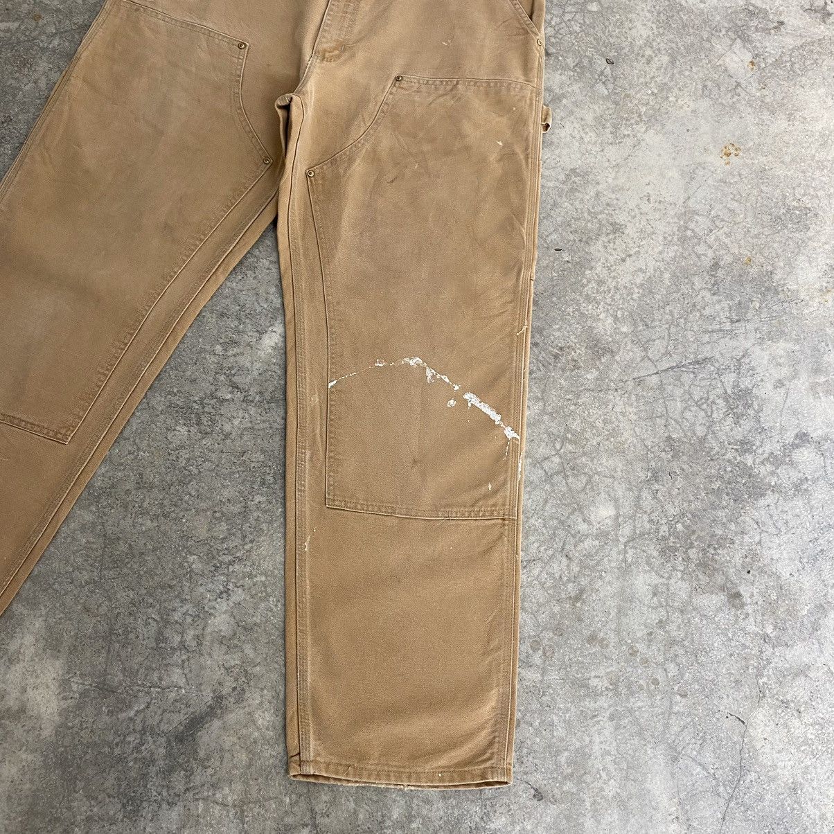 Carhartt Vintage Carhartt Double Knee Faded Splatter Carpenter Pants Size US 38 / EU 54 - 6 Thumbnail