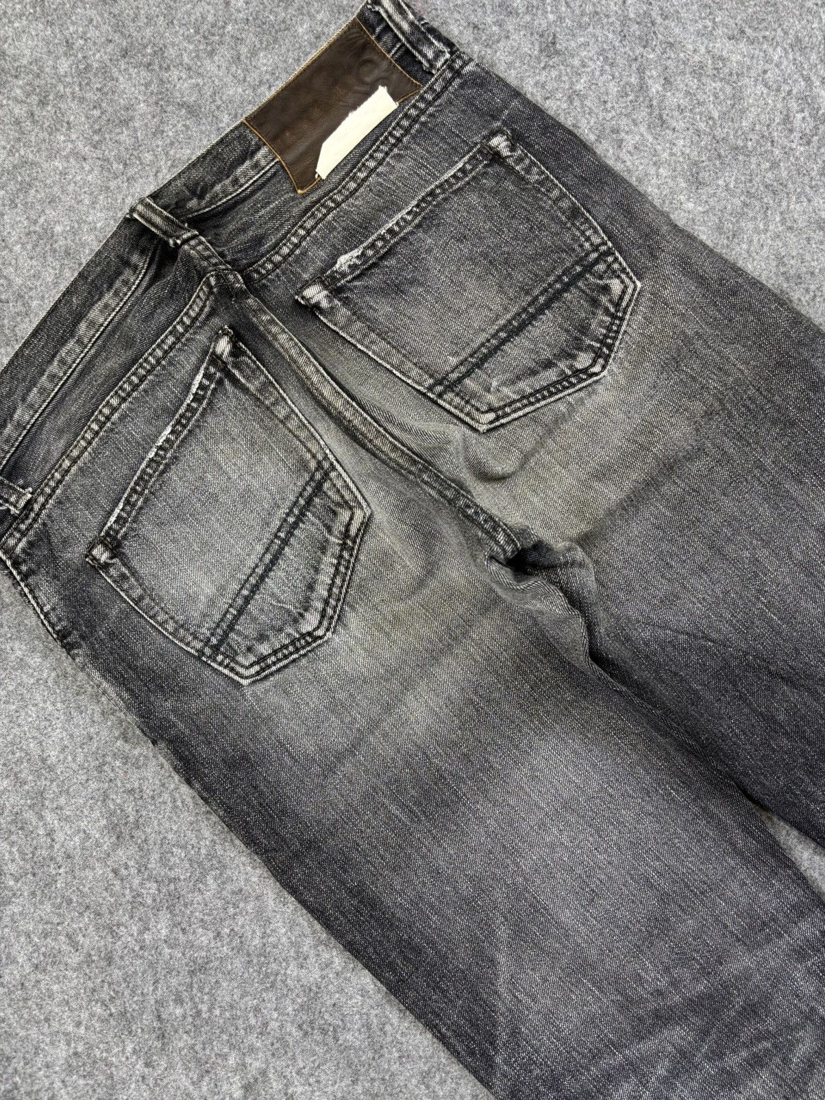 Japanese Brand Vintage Johnbull Paint Selvedge Denim F742 Size US 33 - 16 Thumbnail