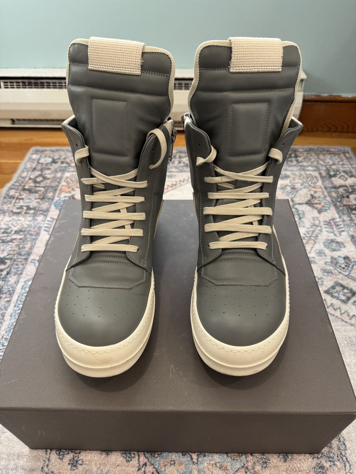 Rick Owens Rick Owens Grey concordians washed indigo Geobasket Size US 9 / EU 42 - 2 Thumbnail