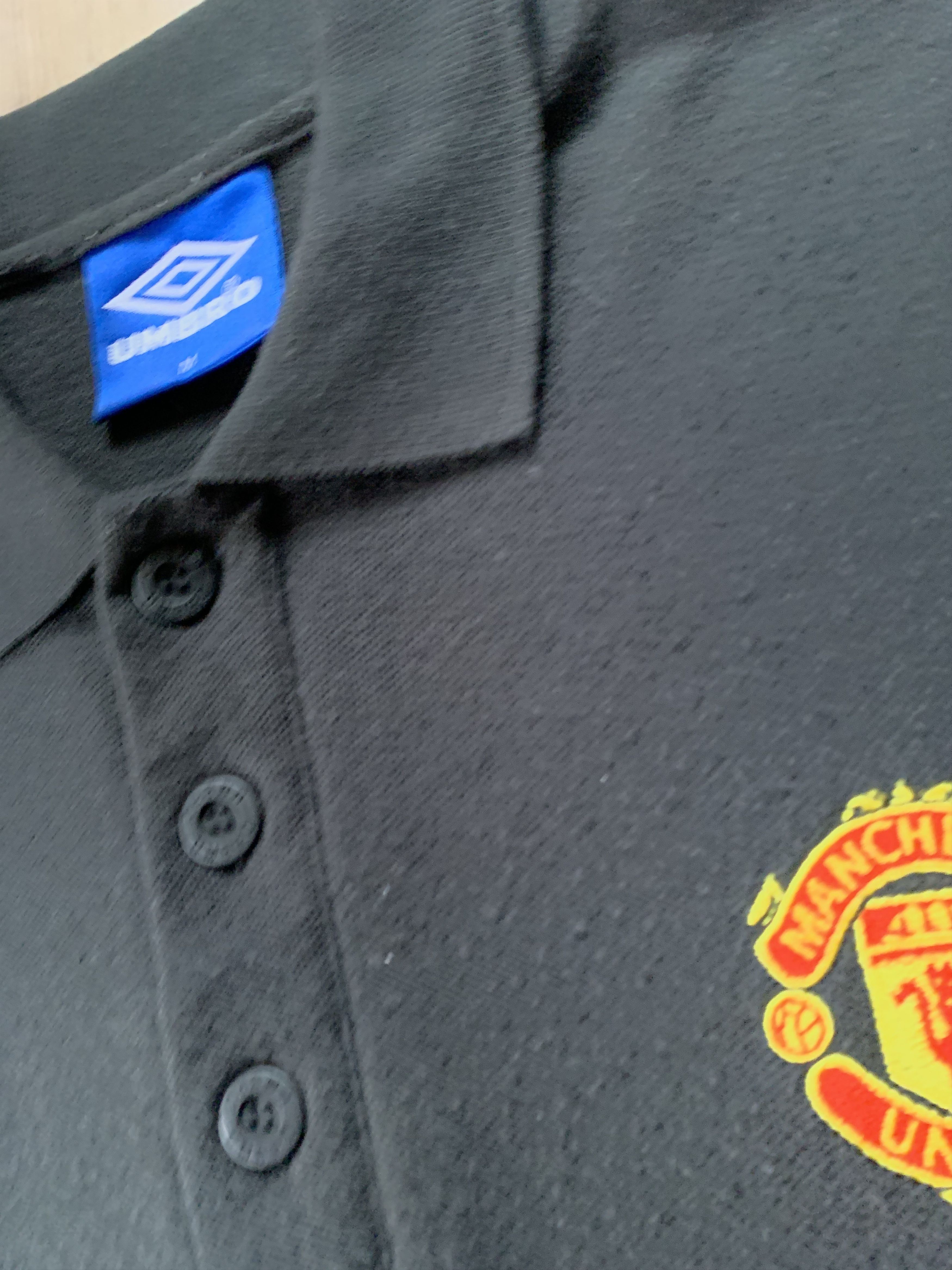 Umbro × Vintage Rare Umbro Manchester United Vintage Cotton Polo Size US M / EU 48-50 / 2 - 6 Thumbnail