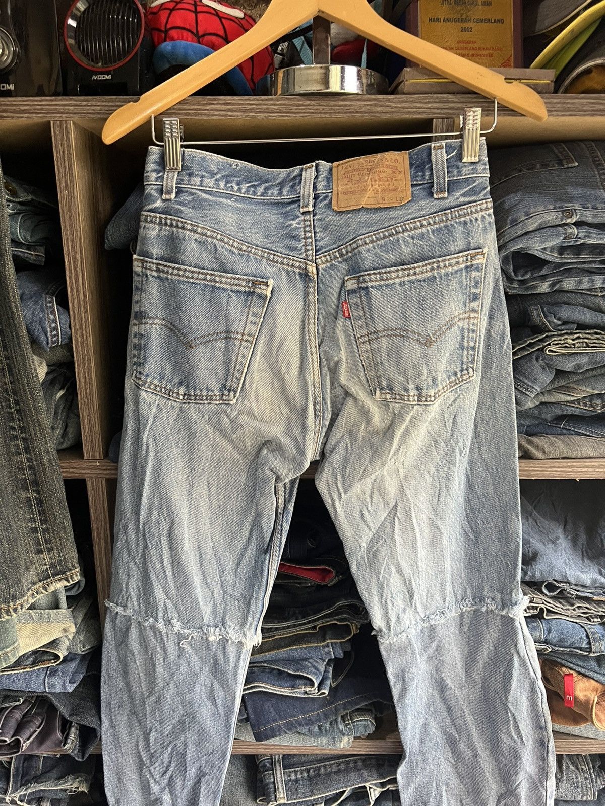 Levi's 🔥Vintage Levis 501 Distressed Denim Size US 28 / EU 44 - 13 Thumbnail