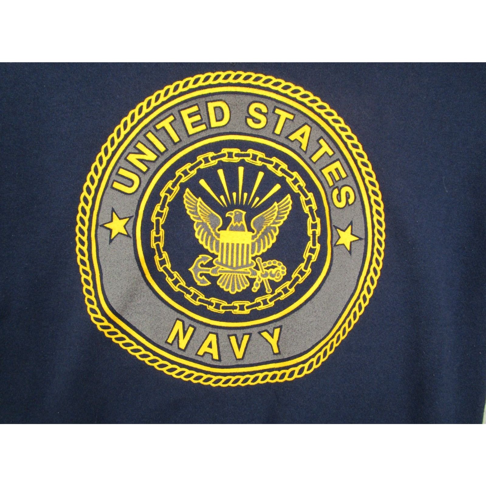 Soffe VINTAGE Soffe Navy Blue Fleece Pullover Sweatshirt Mens Large Crew Neck 90s USA Navy Sports Made in USA Size US L / EU 52-54 / 3 - 2 Thumbnail