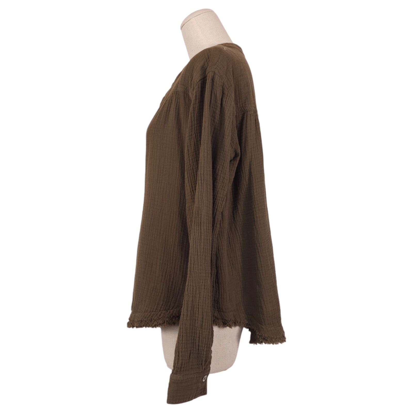 Free People Free People Changing Horizons Pullover Olive Green Sz Small Size S / US 4 / IT 40 - 2 Thumbnail