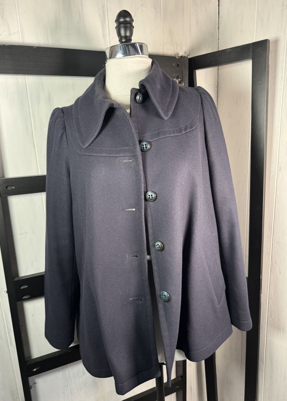 A.P.C. A.P.C. Rue Madame Navy MARIANNE Wool Blend Peacoat Size 36 Size S / US 4 / IT 40 - 1 Thumbnail
